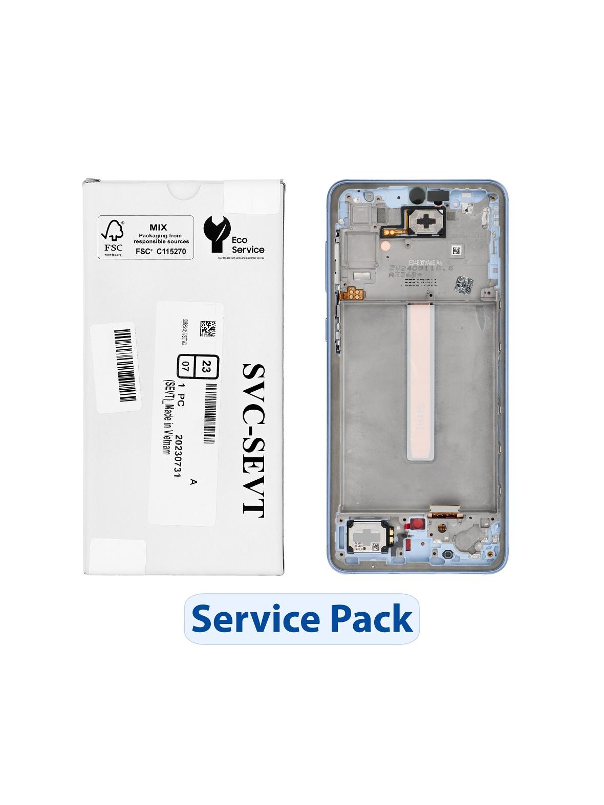 ServicePack Wyświetlacz LCD SAMSUNG A33 5G A336B GH82-28143C Blue