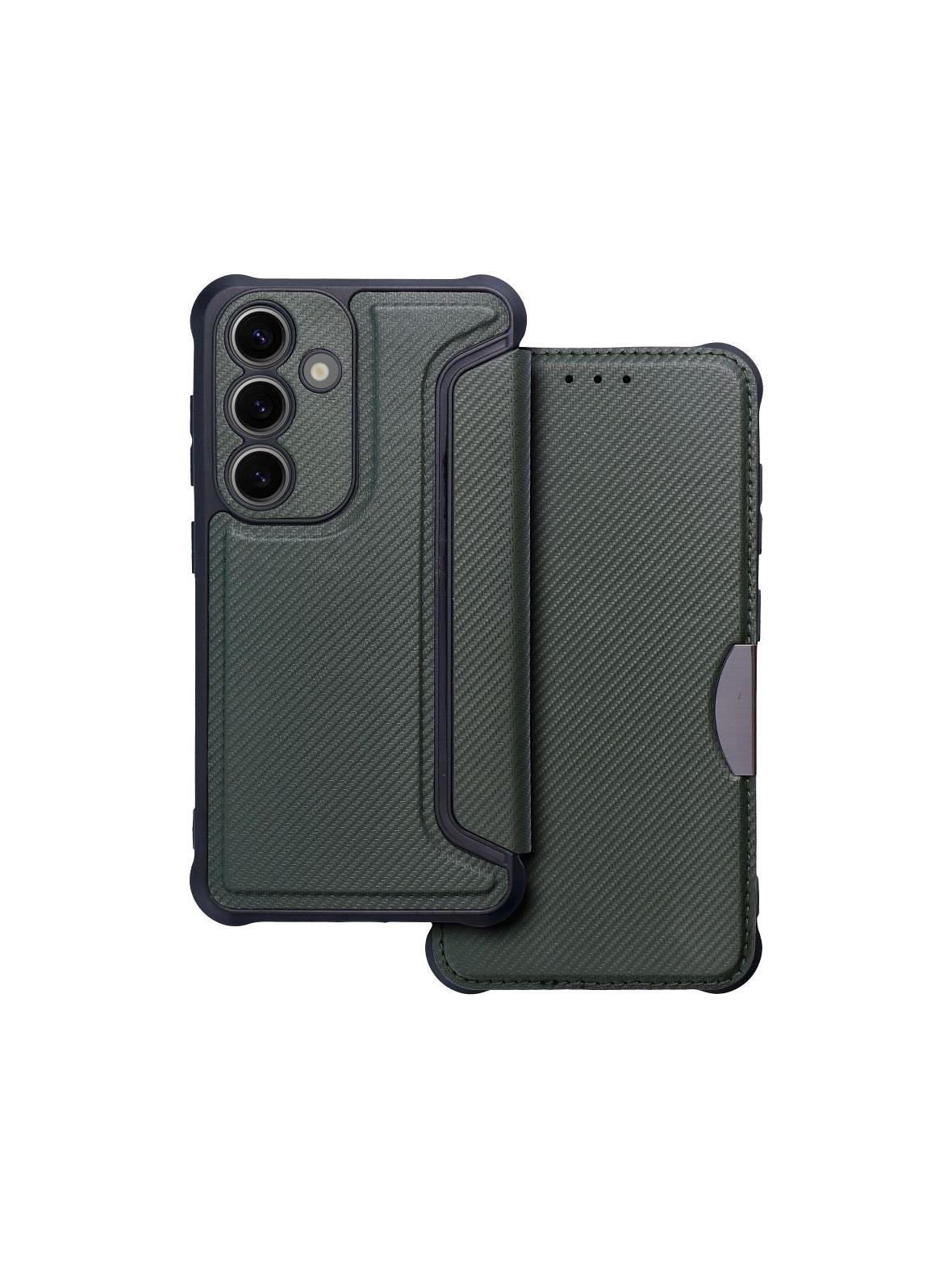 Kabura RAZOR Book do SAMSUNG S24 ciemnozielony