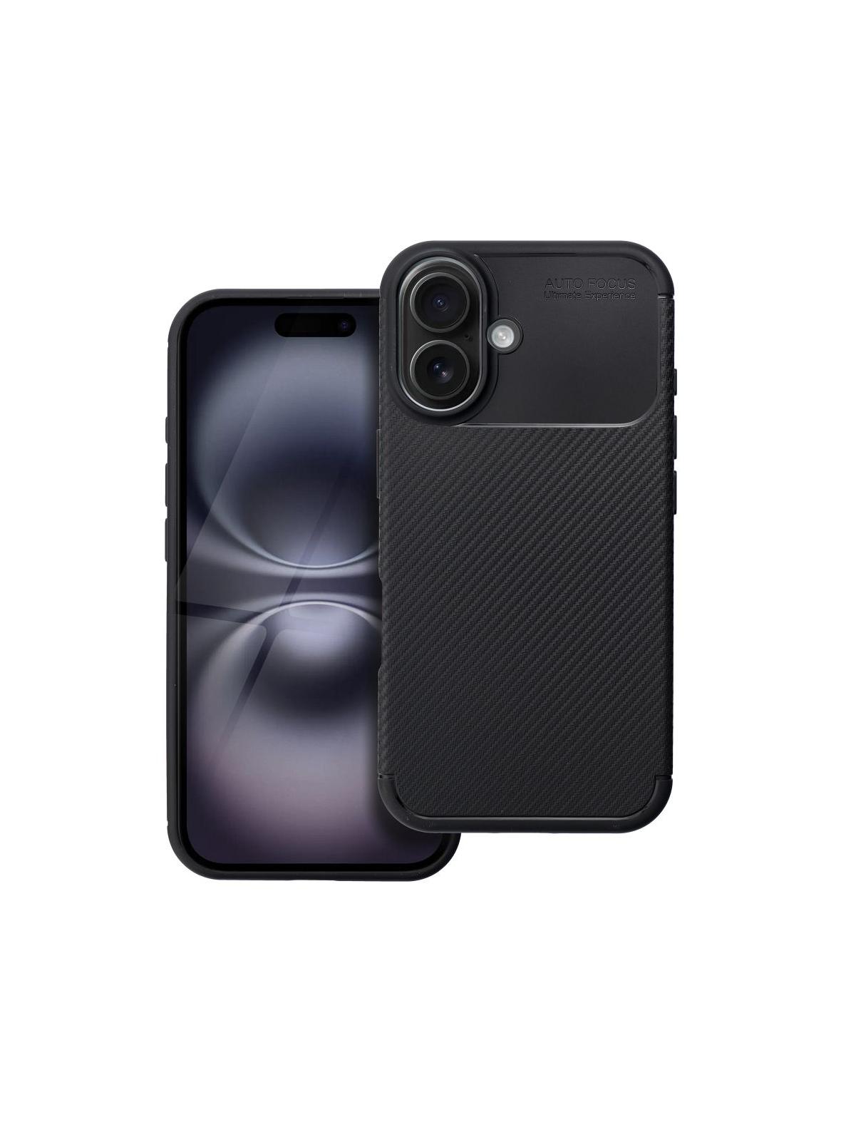 Futerał CARBON PREMIUM do IPHONE 16 czarny