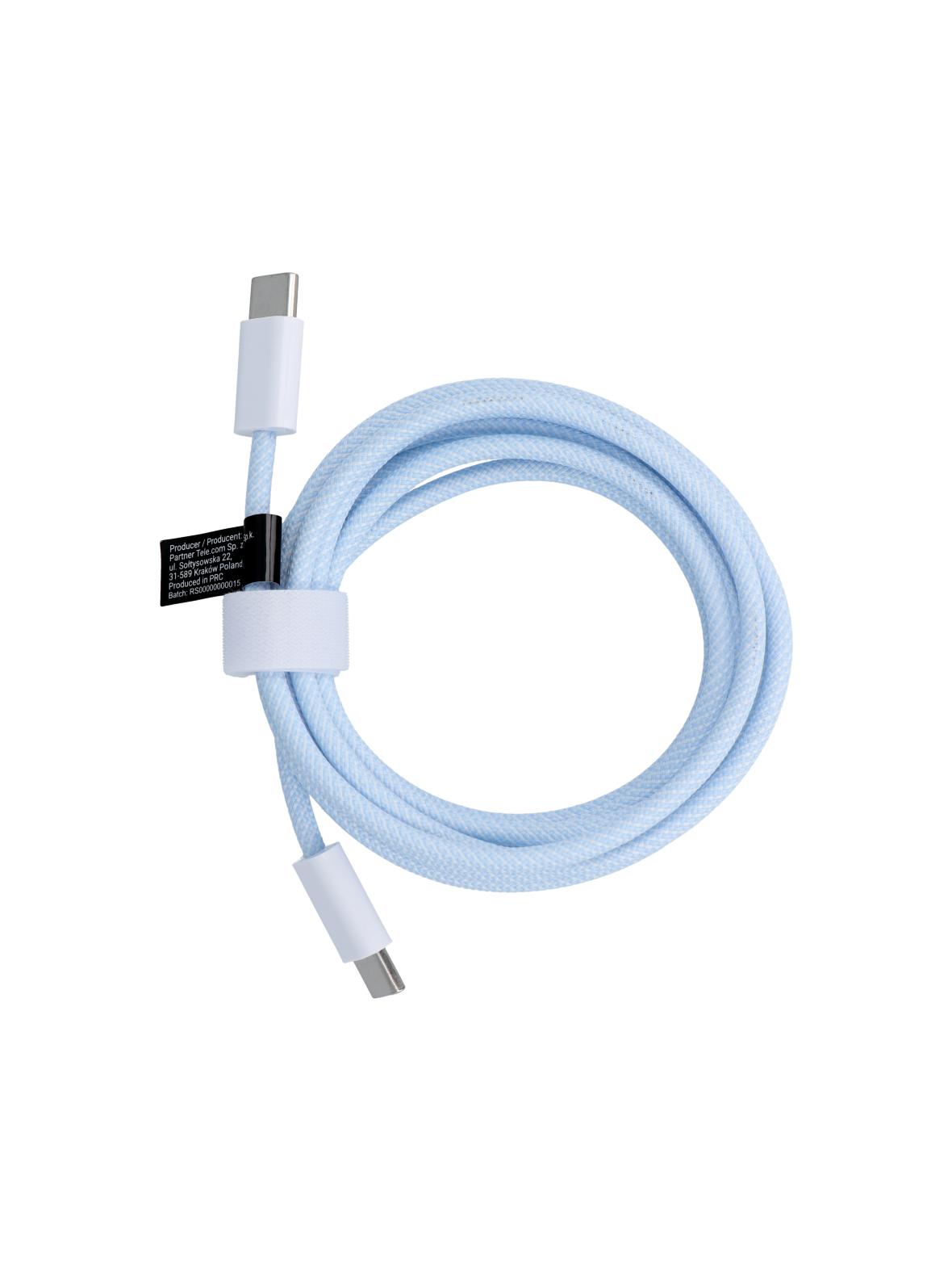 Kabel USB C do USB C PD QC3.0 3A 60W 1,5 m C263 niebieski