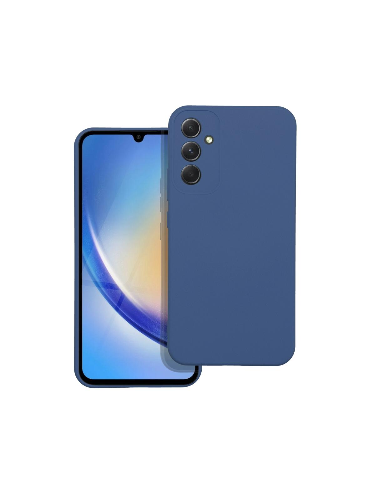 Futerał SILICONE do SAMSUNG A34 5G niebieski