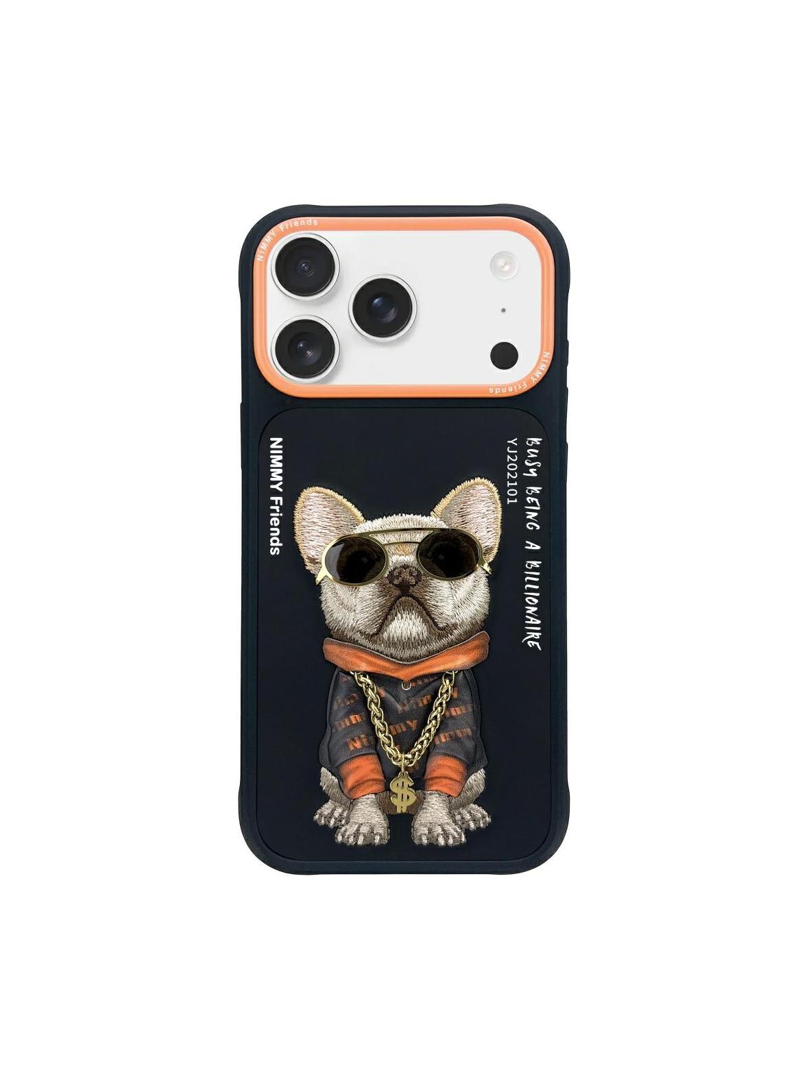 NIMMY futerał GLASSES COOL DOG do IPHONE 17 Pro czarny