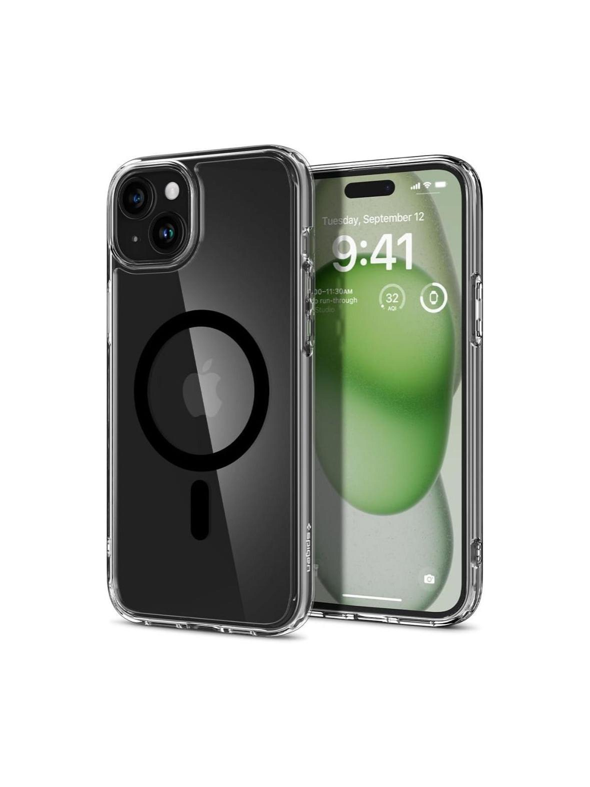 SPIGEN futerał ULTRA HYBRID MAG kompatybilny z MagSafe do IPHONE 15 black