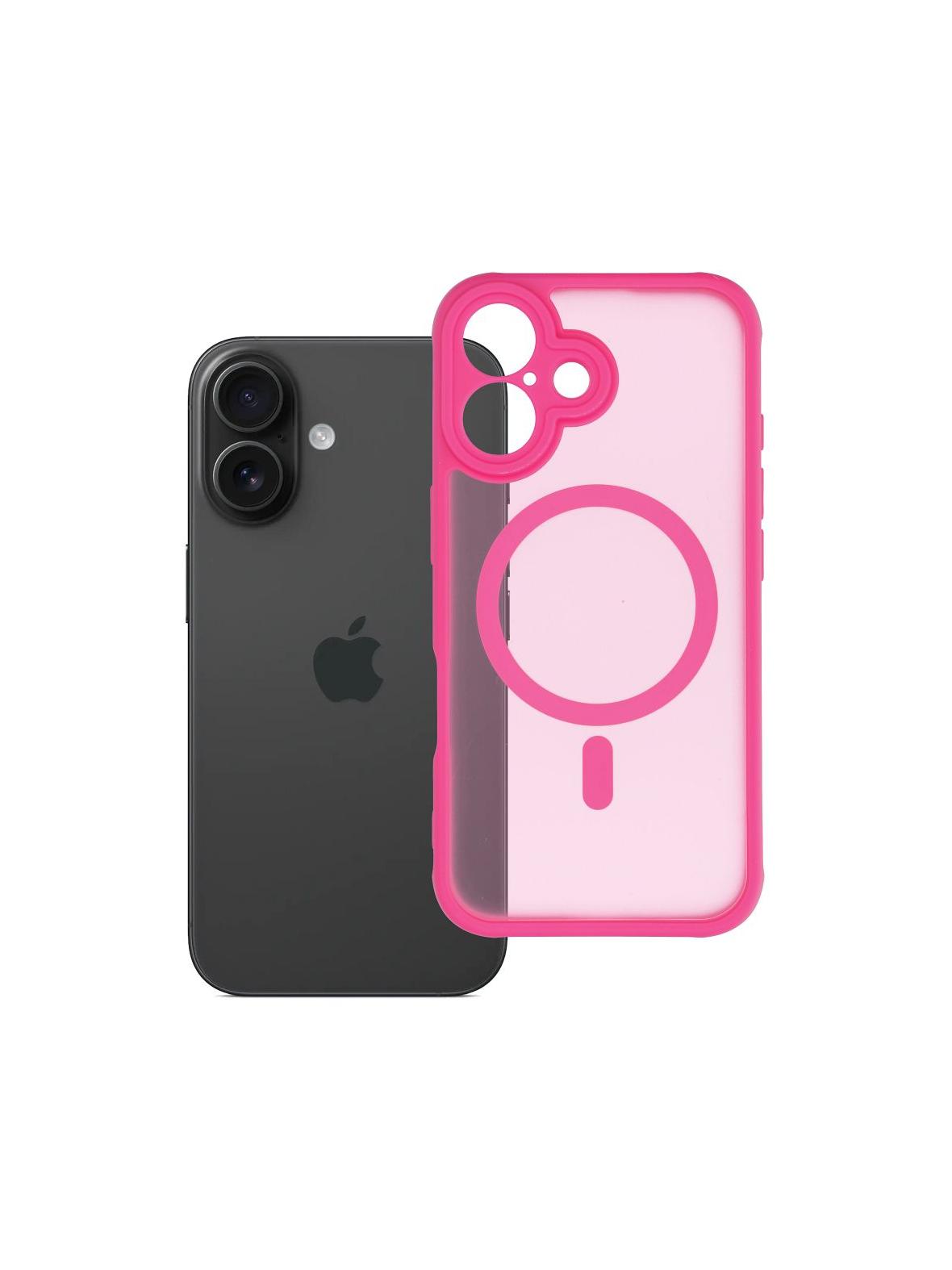 Futerał do iPhone 16 Full Matte Mag Cover zgodny z MagSafe różowy