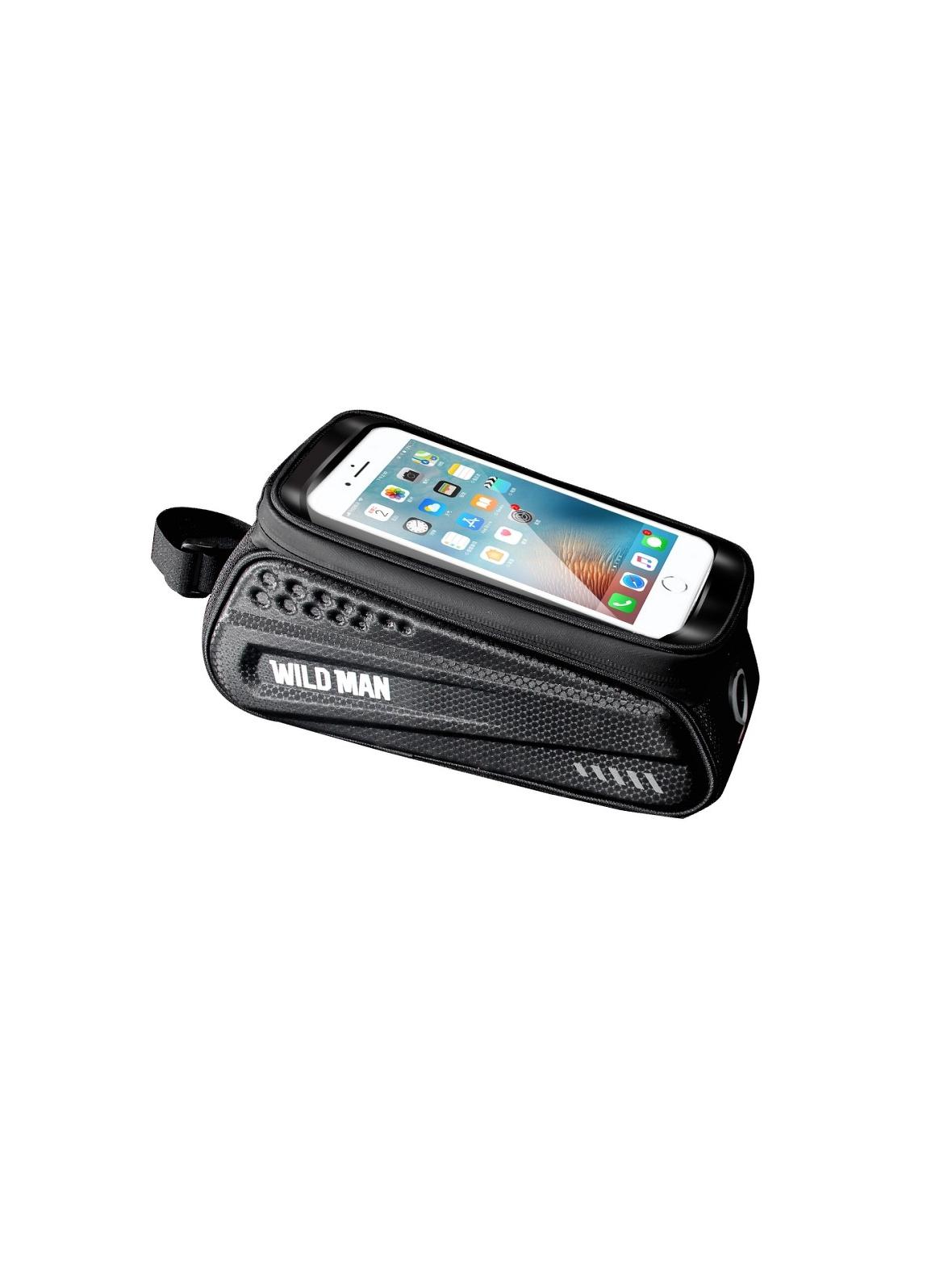 WILDMAN sakwa rowerowa na ramę na zamek  ES3 1L ( 4" - 7" ) czarna