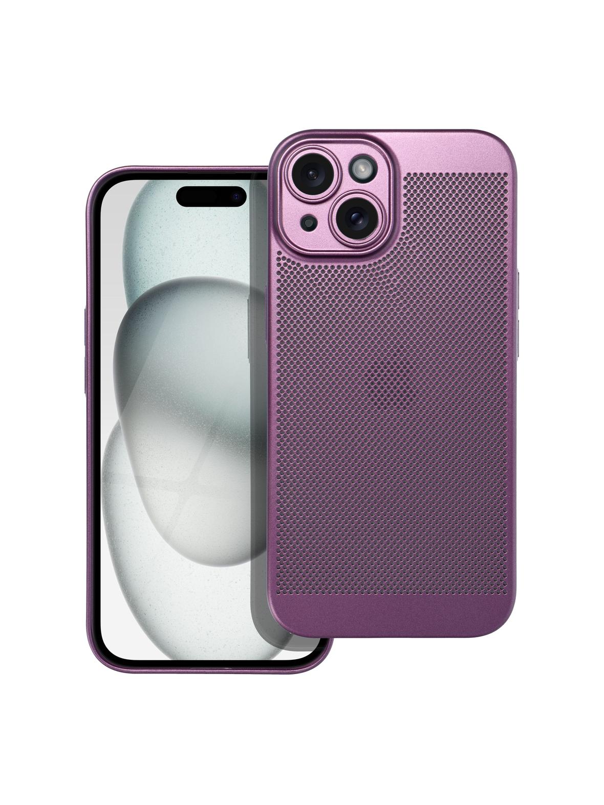 Futerał do iPhone 15 Breezy fioletowy