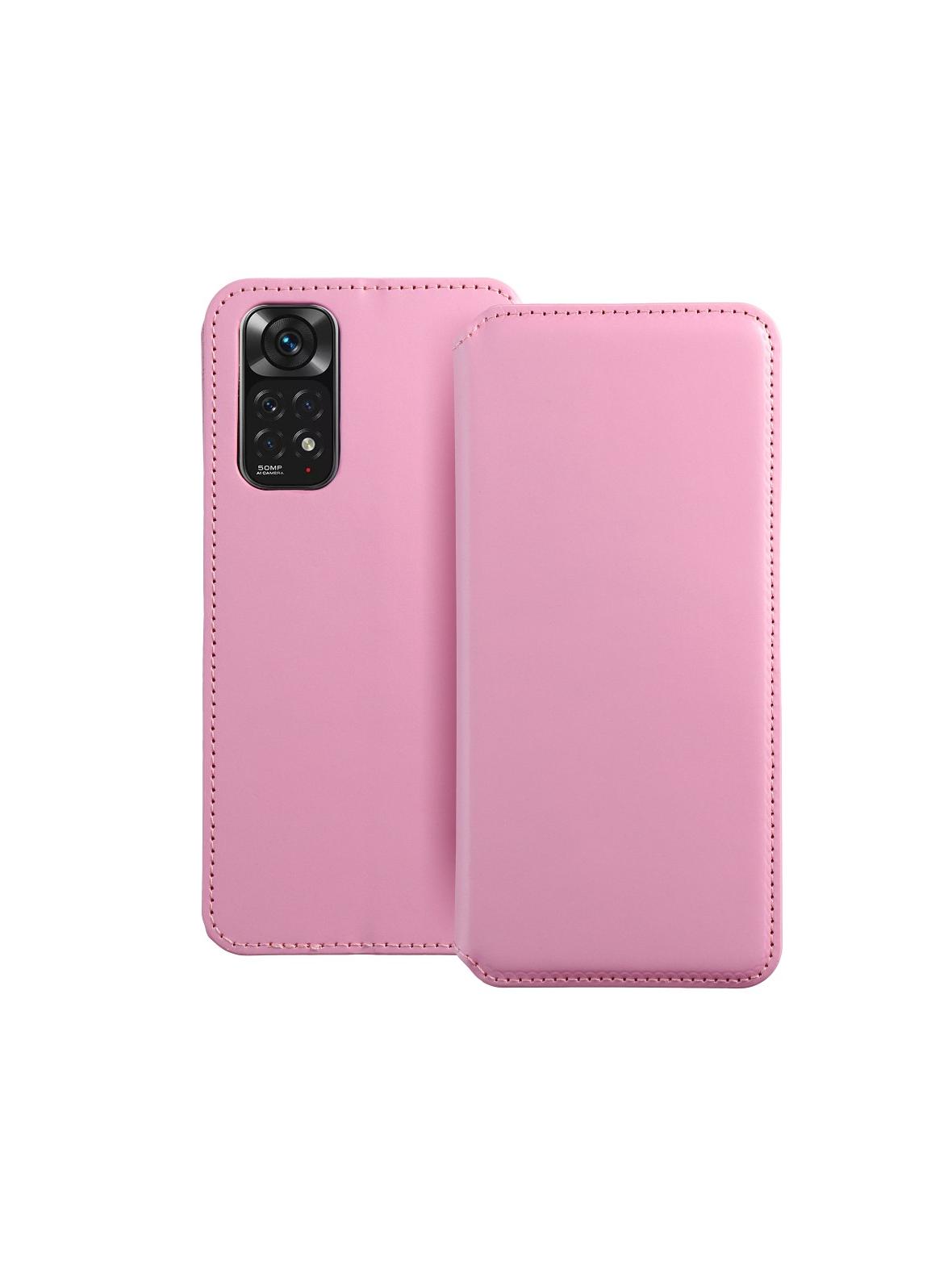 Kabura DUAL POCKET Book do XIAOMI Redmi Note 11 / 11S jasny różowy
