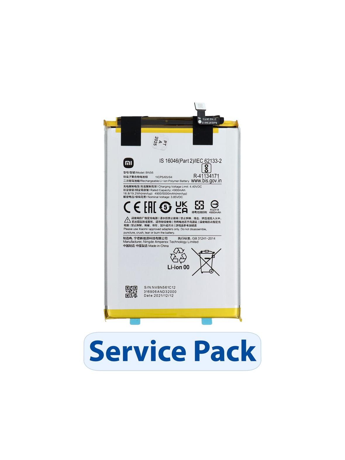 ServicePack Bateria BN56 / BN5F do XIAOMI Poco C51 / A1+ / 9AT / 9C / 9A