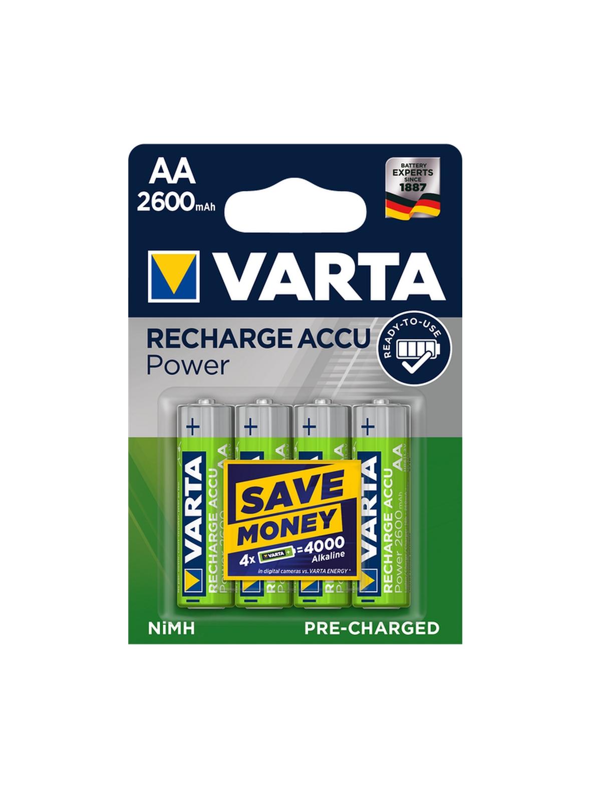 VARTA bateria akumulatorowa R6 (AA) 2600mAh Accu Power 4 szt