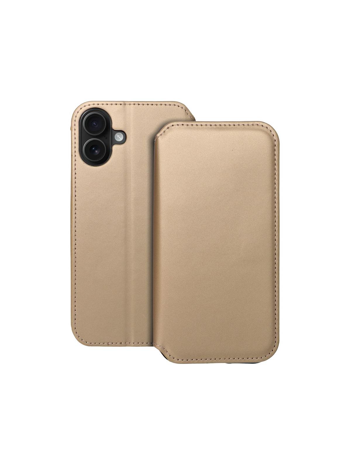 Kabura do IPHONE 16 Plus Dual Pocket Book złoty
