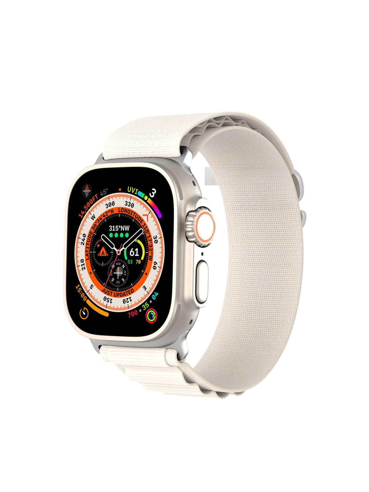 DUX DUCIS pasek GS nylonowy do Apple Watch 38 / 40 / 41 mm platynowy