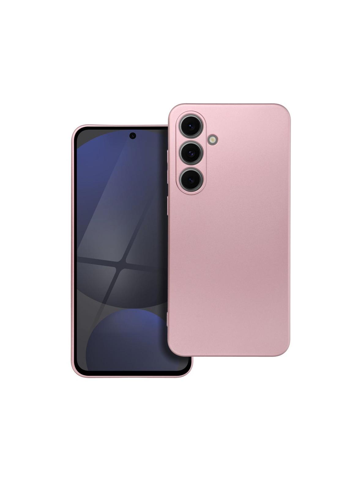 Futerał METALLIC do SAMSUNG S24 FE różowy