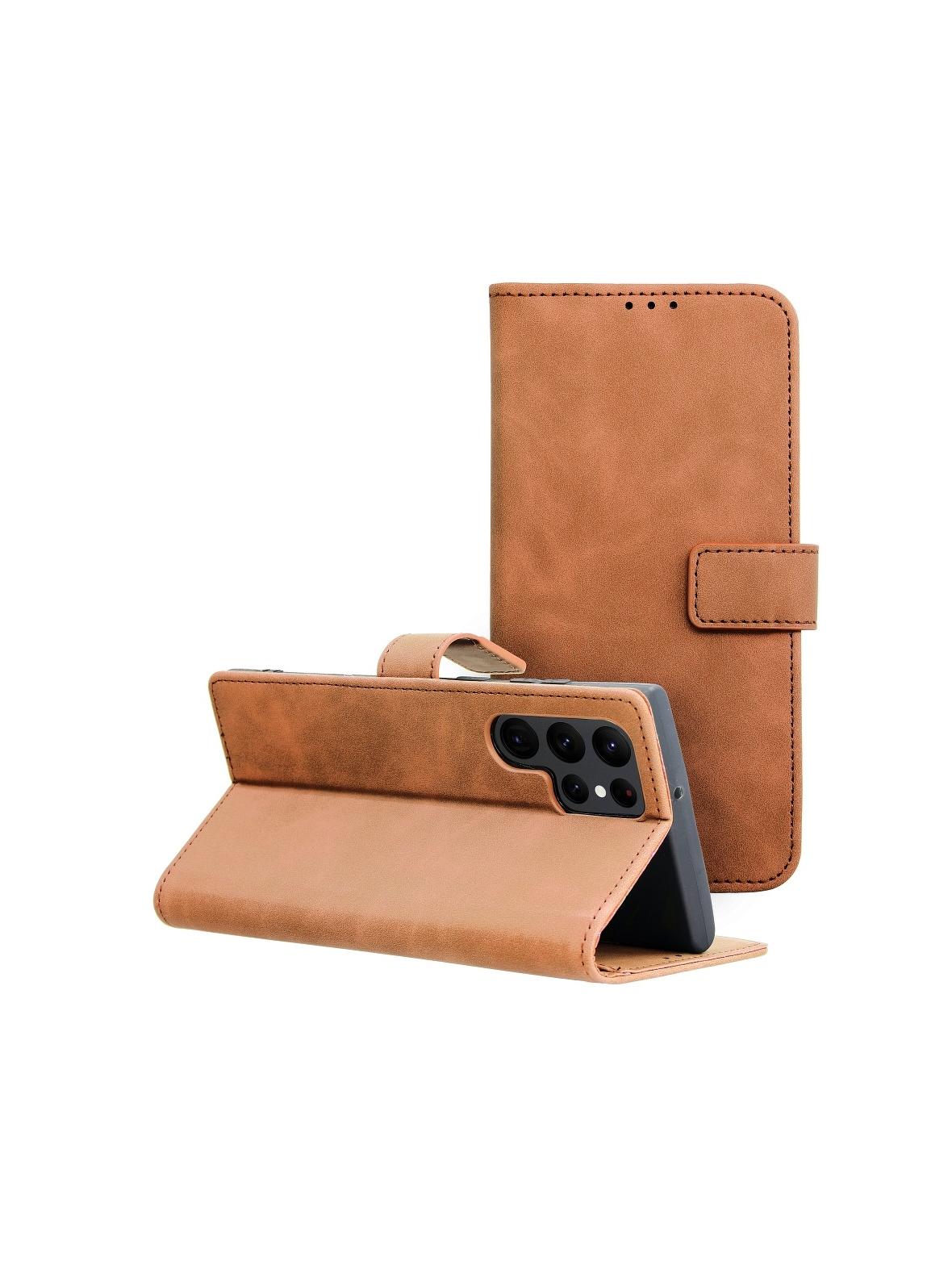 Kabura TENDER Book do SAMSUNG S22 Ultra brązowy