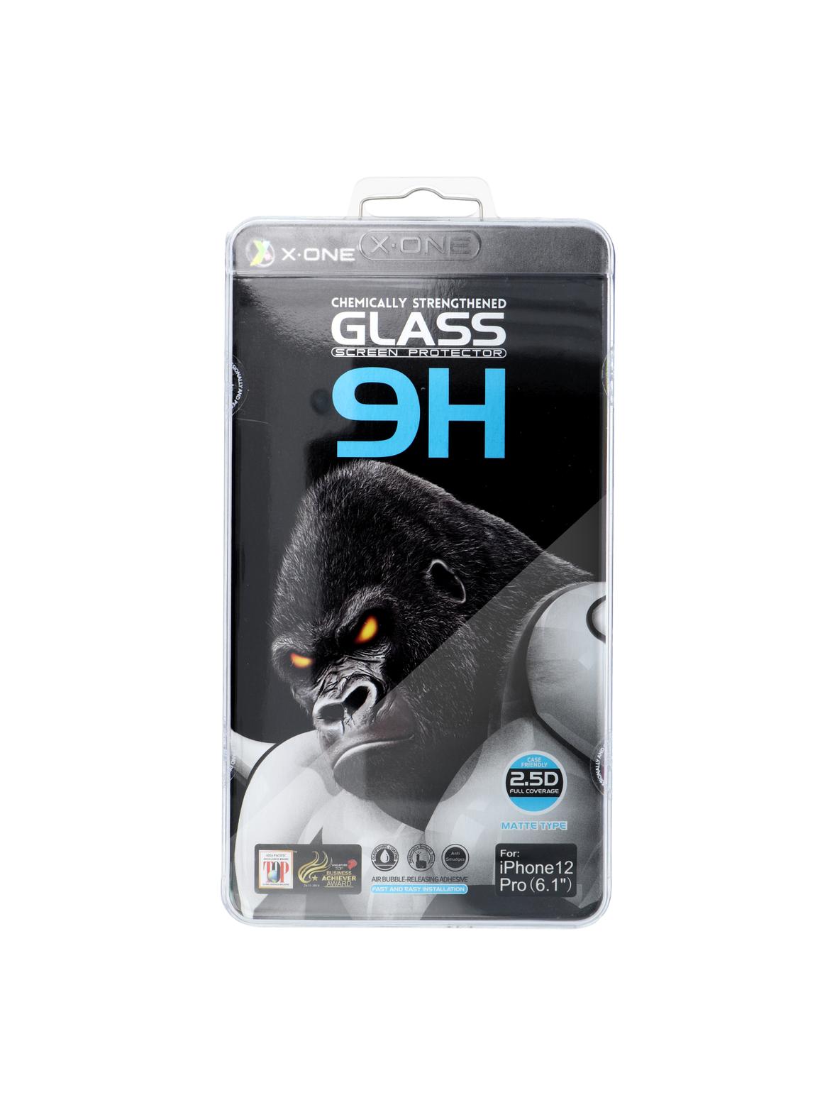 Szkło hartowane X-ONE Full Cover Extra Strong Matowe - do iPhone 13 Pro Max/14 Plus (full glue) czarny