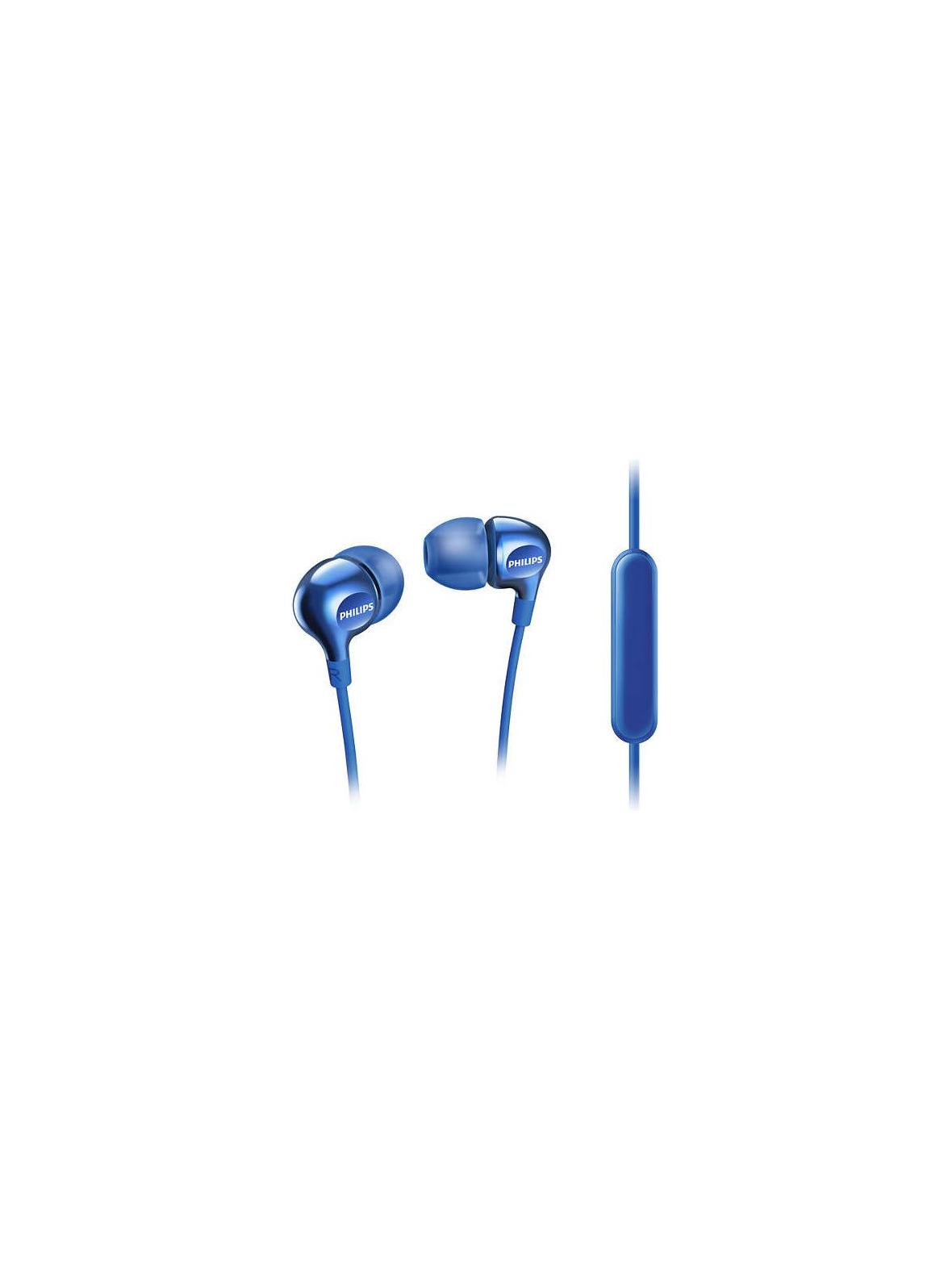 Słuchawki przewodowe Jack 3,5 z mikrofonem PHILIPS headphones SHE3705BL niebieskie