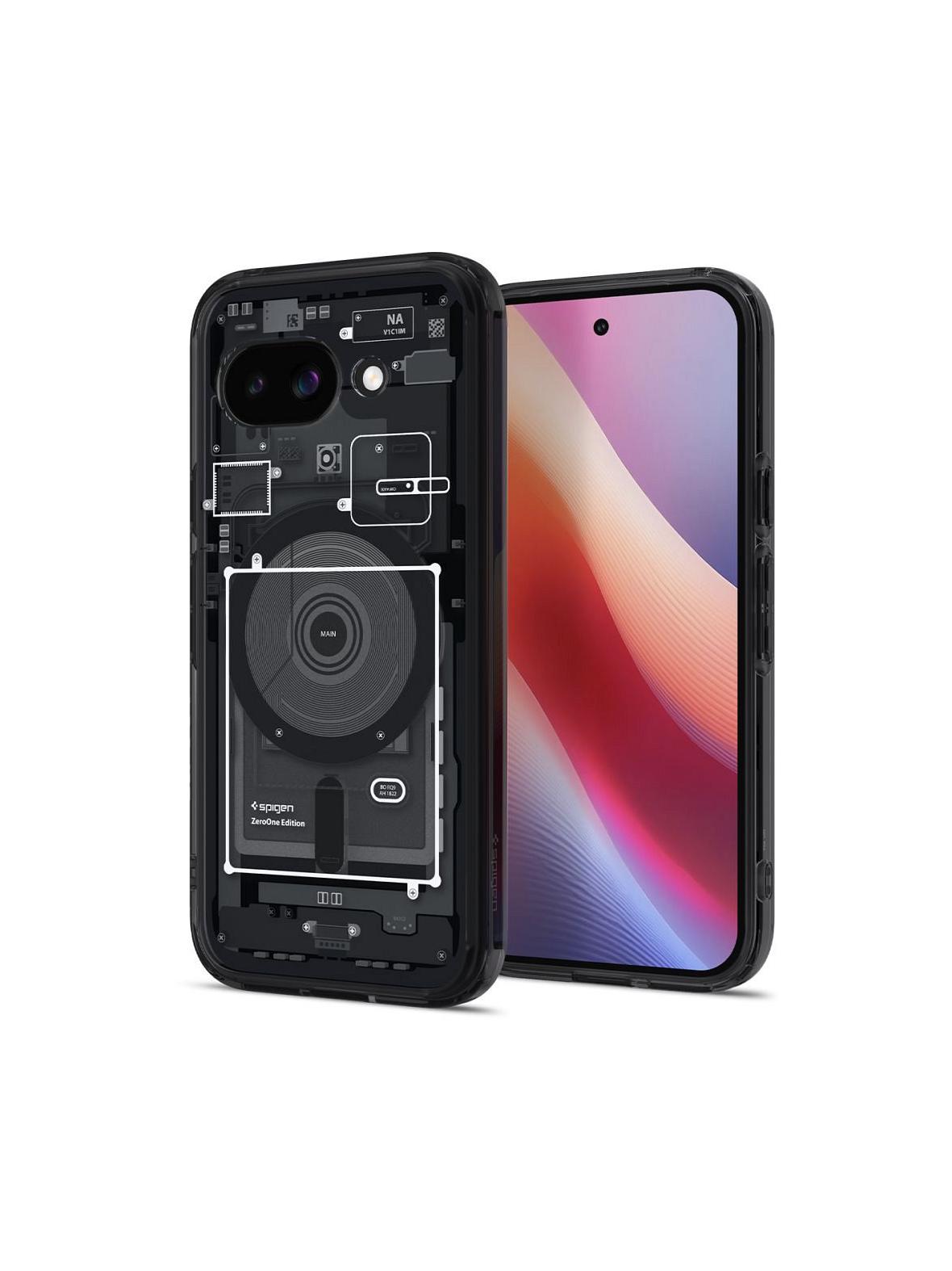 SPIGEN futerał ULTRA HYBRID MAG kompatybilny z MagSafe do GOOGLE PIXEL 9A zero one black