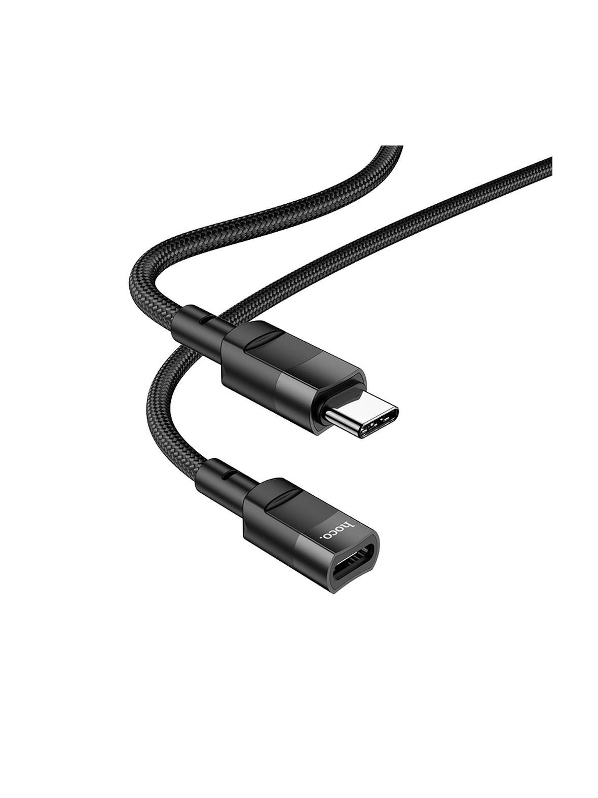 Adapter OTG USB C do USB C Hoco 3A 1,2 m U107 czarna