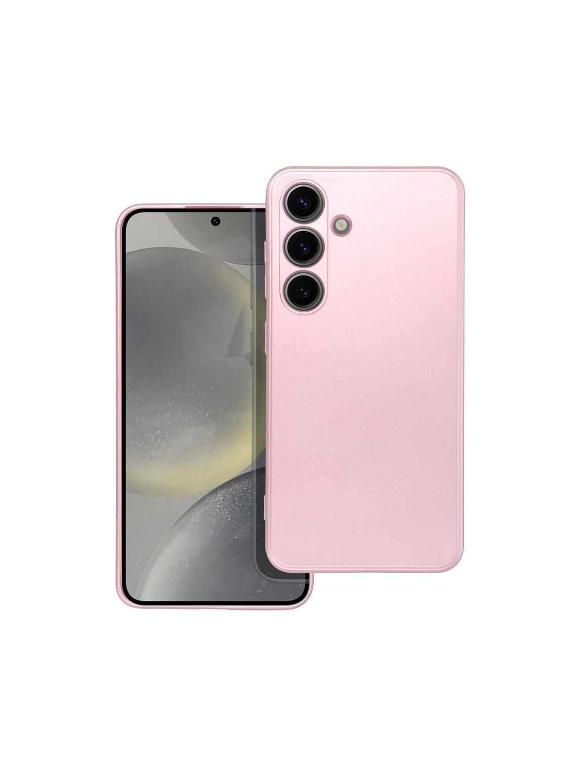 Futerał METALLIC do SAMSUNG S24 różowy