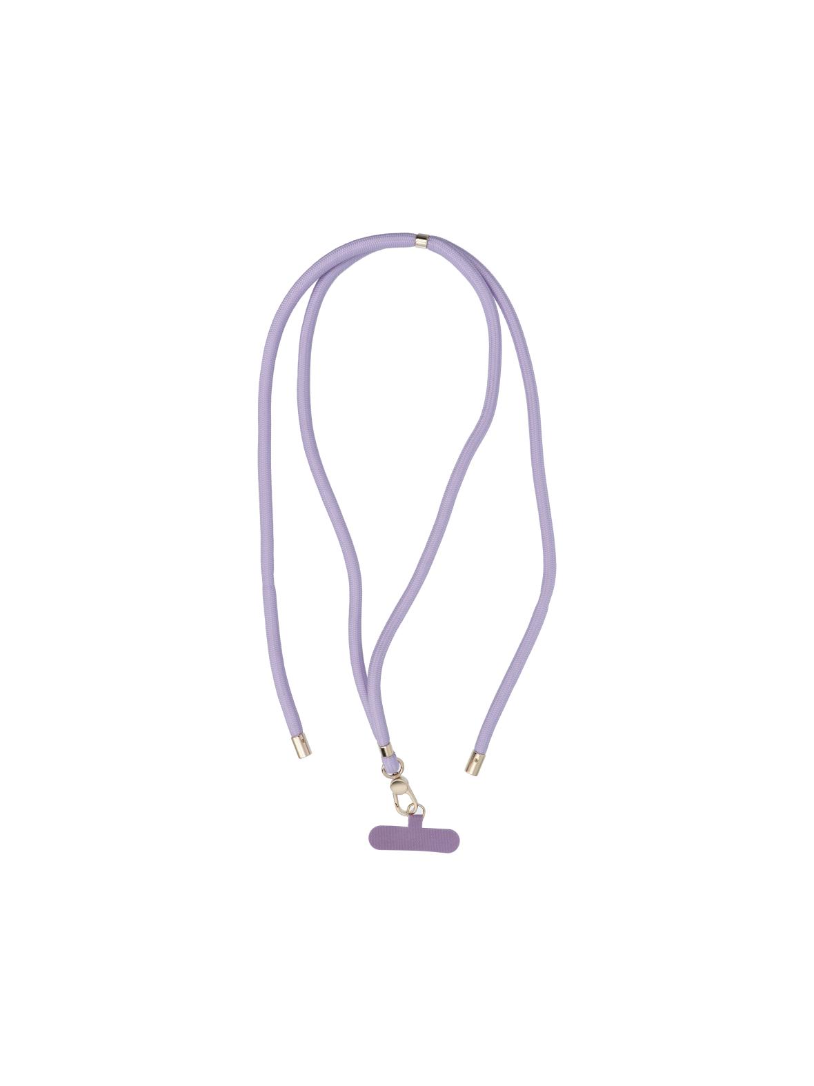 Smycz do telefonu, Zawieszka do telefonu - SWING (8mm) z regulacją długości / długość sznura 165cm (max 82,5cm w pętli) / na ramię lub szyję - purpurowy
