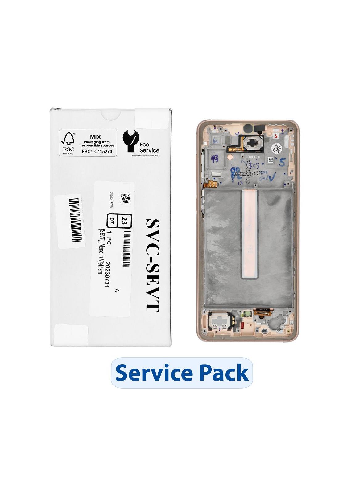 ServicePack Wyświetlacz LCD SAMSUNG A33 5G A336B GH82-28143D Gold