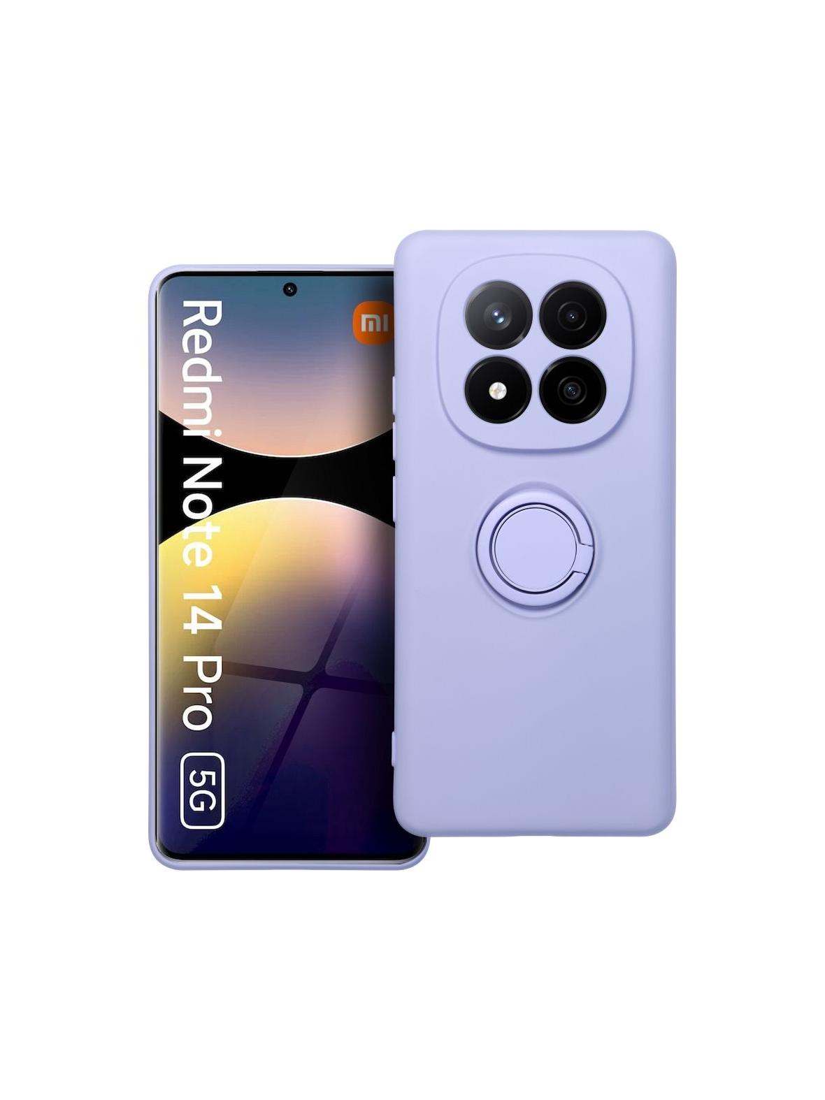 Futerał SILICONE RING do XIAOMI Redmi Note 14 Pro 5G fioletowy
