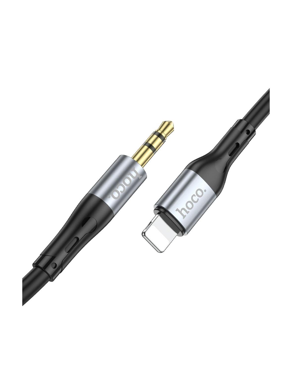 Kabel AUX Jack 3,5 mm do Lightning Hoco 1 m UPA22 czarny