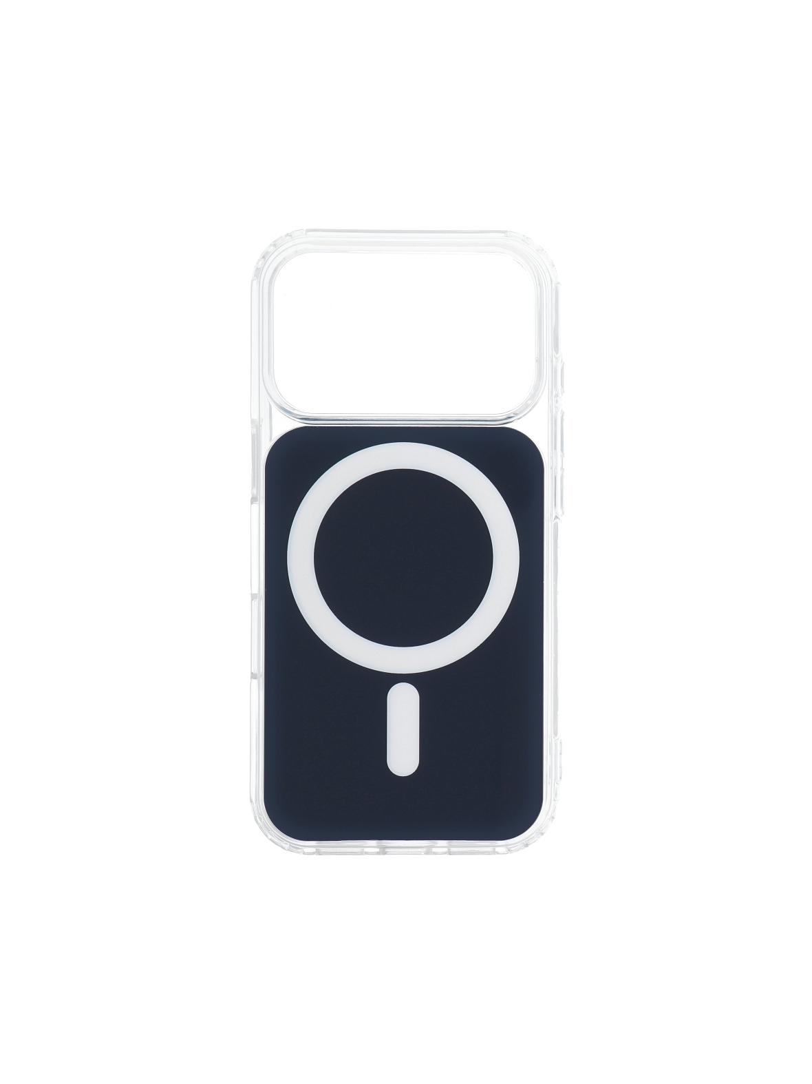 Futerał CLEAR FUSION MAG COVER kompatybilny z MagSafe do IPHONE 16 granatowy