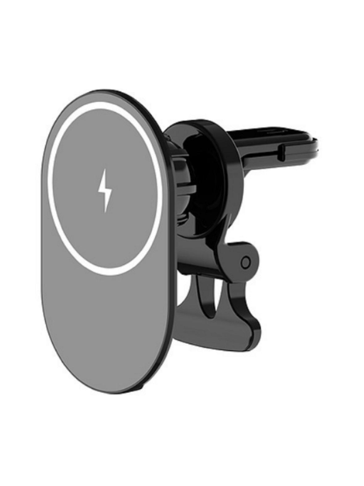 VEGER uchwyt samochodowy magnetyczny do kratki z ładowaniem indukcyjnym kompatybilny z MagSafe 15W Y38 czarny