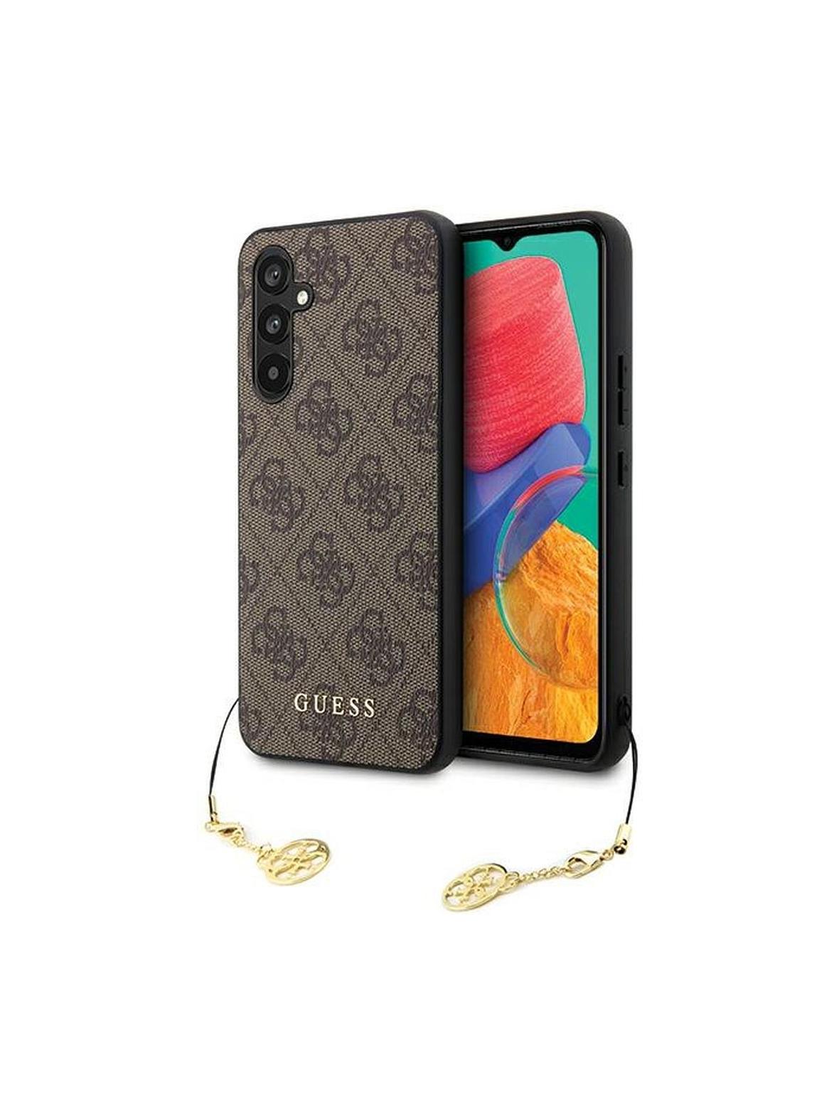 GUESS futerał do SAMSUNG S23 FE GUHCS23FEGF4GBR (4G Charm) brązowy