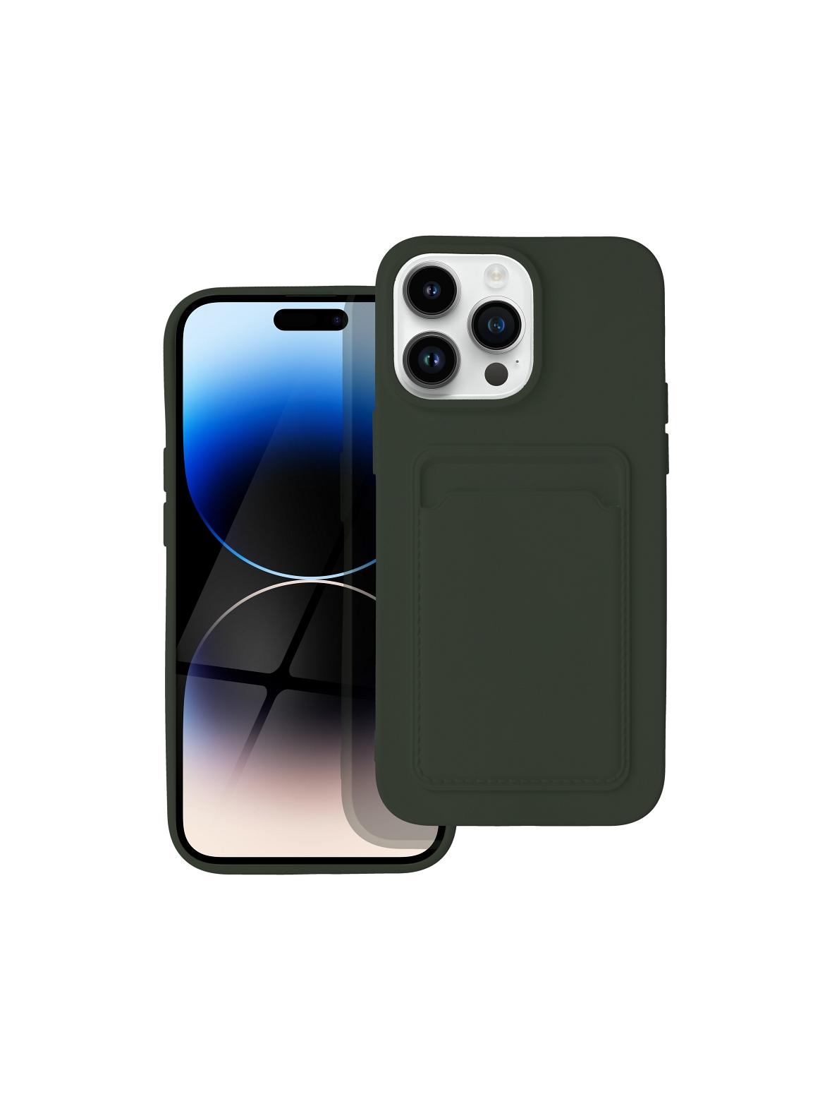 Futerał CARD CASE do IPHONE 14 Pro Max zielony