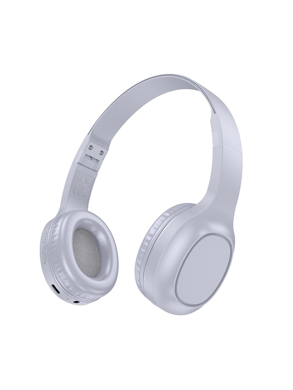 Słuchawki bezprzewodowe nauszne Hoco W46 jasno szare