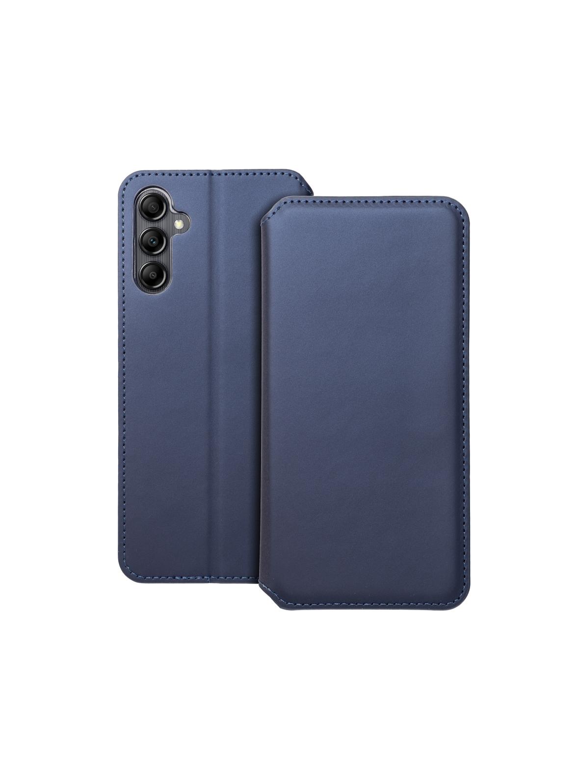 Kabura DUAL POCKET Book do SAMSUNG A14 5G granatowy
