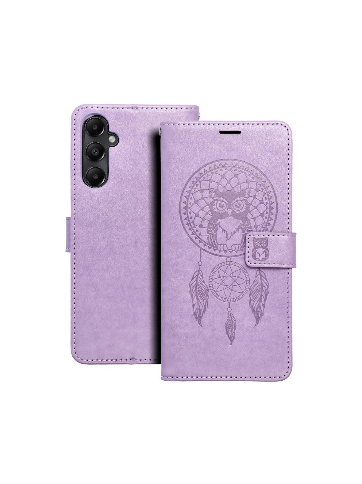 Kabura MEZZO Book do SAMSUNG A05s łapacz snów fioletowy