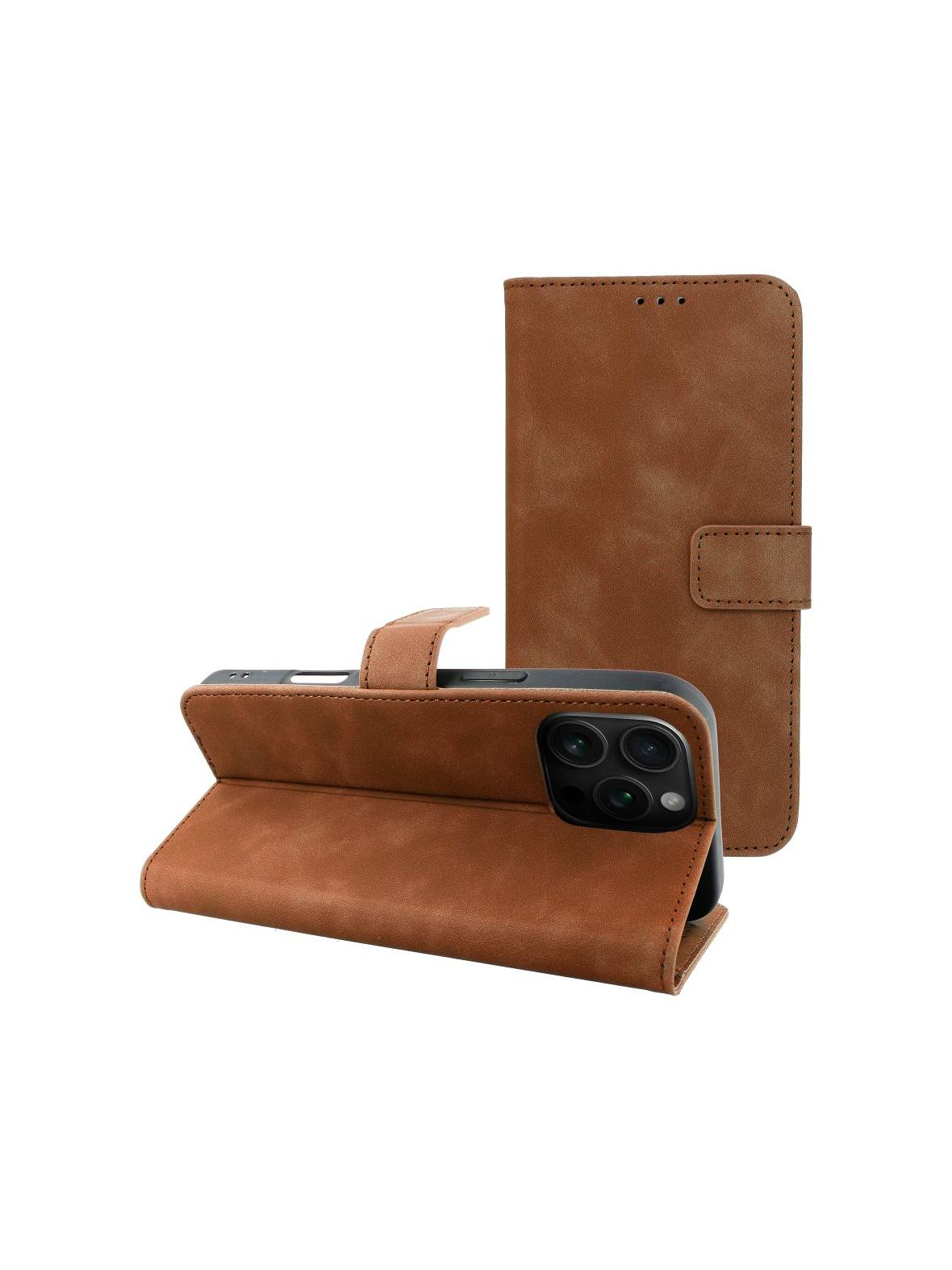 Kabura TENDER Book do IPHONE 16 Pro Max brązowy