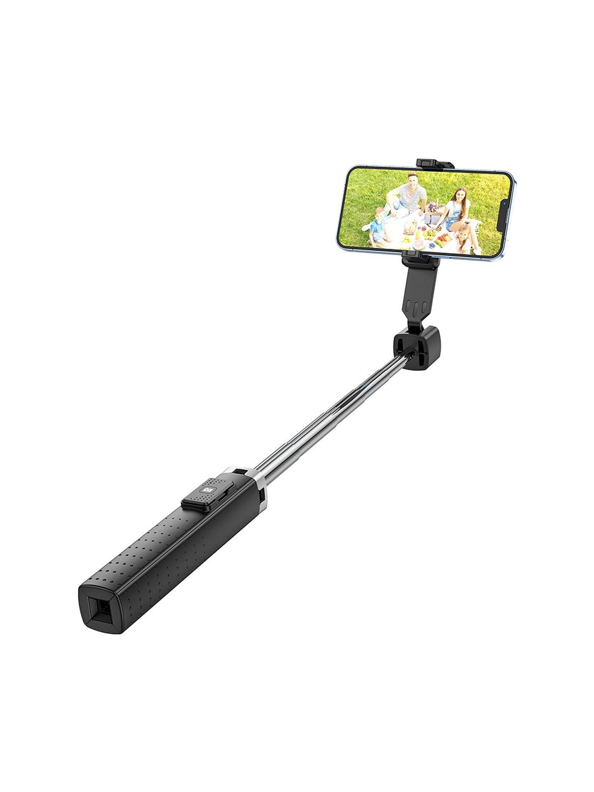 Selfie stick Hoco fourpod z pilotem bezprzewodowym K18 czarny