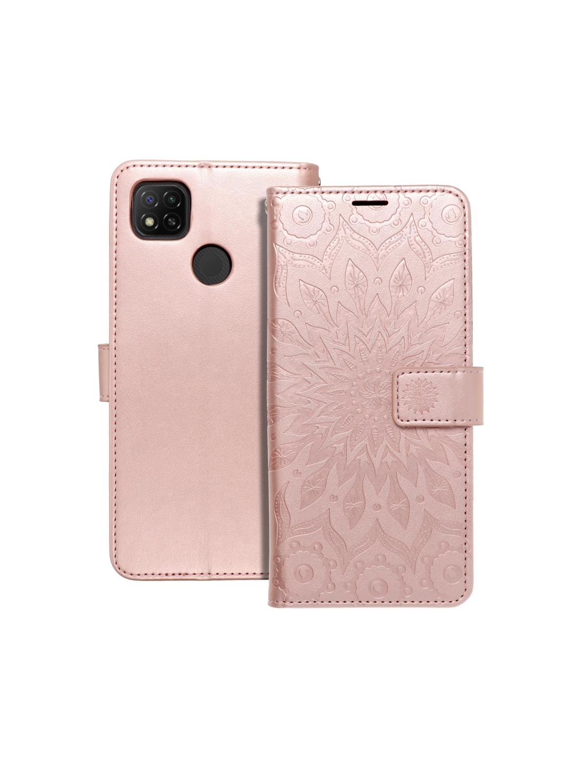 Kabura MEZZO Book do XIAOMI Redmi 9C / 9C NFC mandala złoty róż