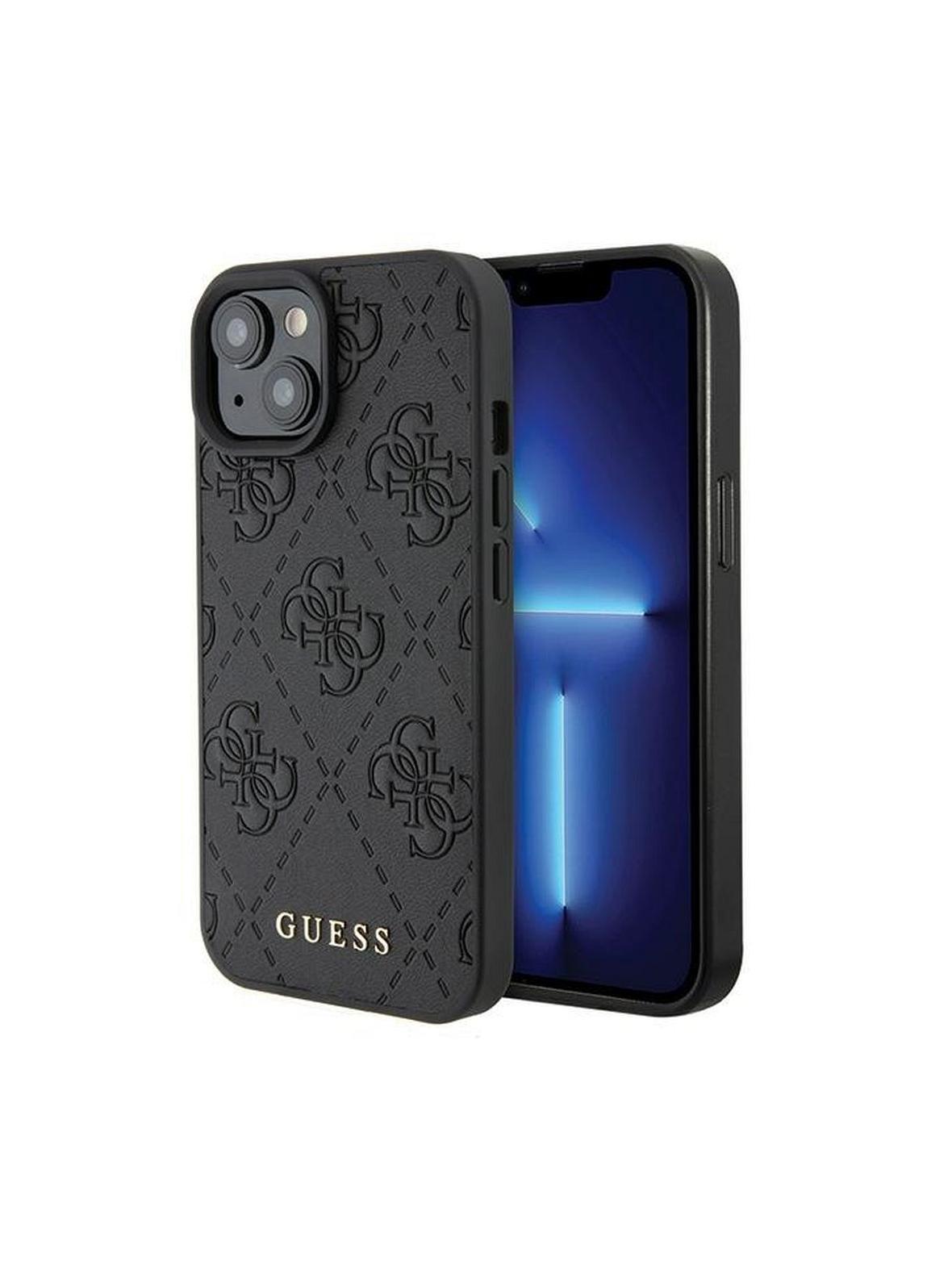 GUESS futerał do IPHONE 15 GUHCP15SP4EPMK (Quilted 4G Classic) czarny