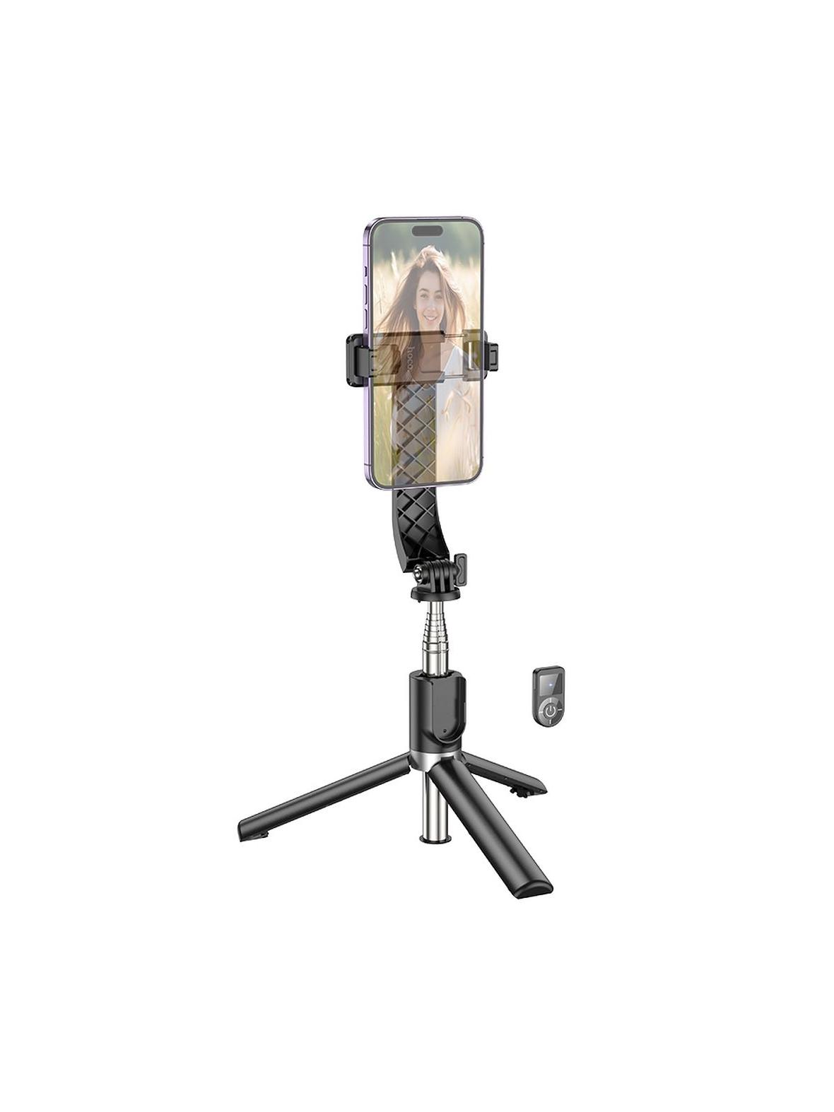 Selfie stick Hoco tripod z pilotem bezprzewodowym K20 czarny
