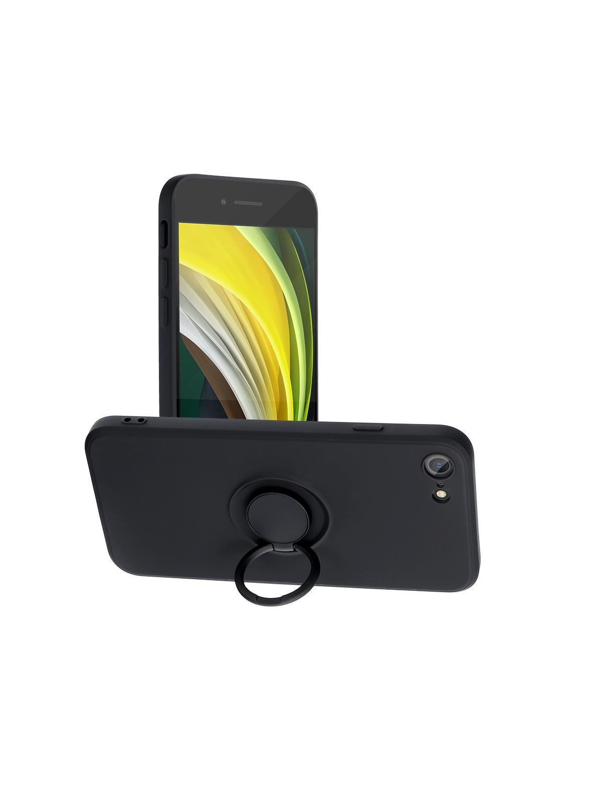 Futerał SILICONE RING do IPHONE 7 / 8 / SE 2020 / SE 2022 czarny