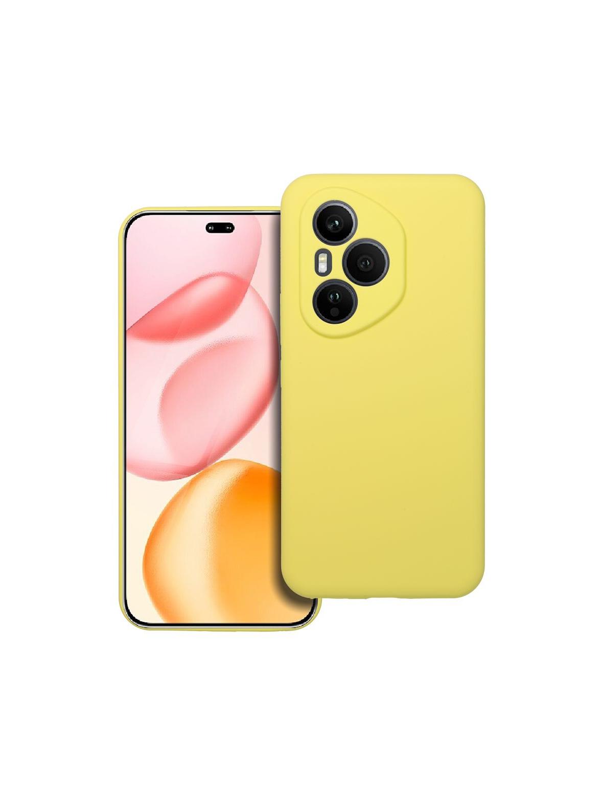 Futerał SILICONE 2mm do HONOR 400 Pro żółty