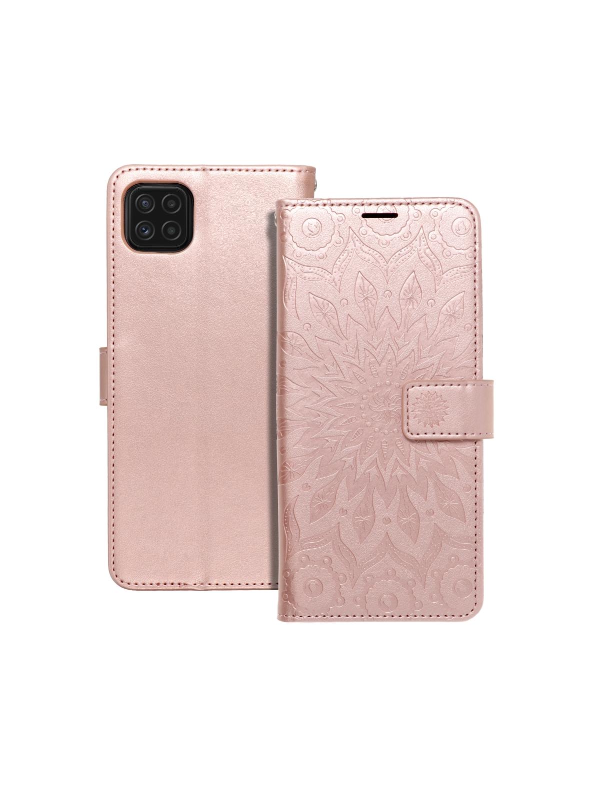 Kabura MEZZO Book do SAMSUNG A22 5G mandala złoty róż