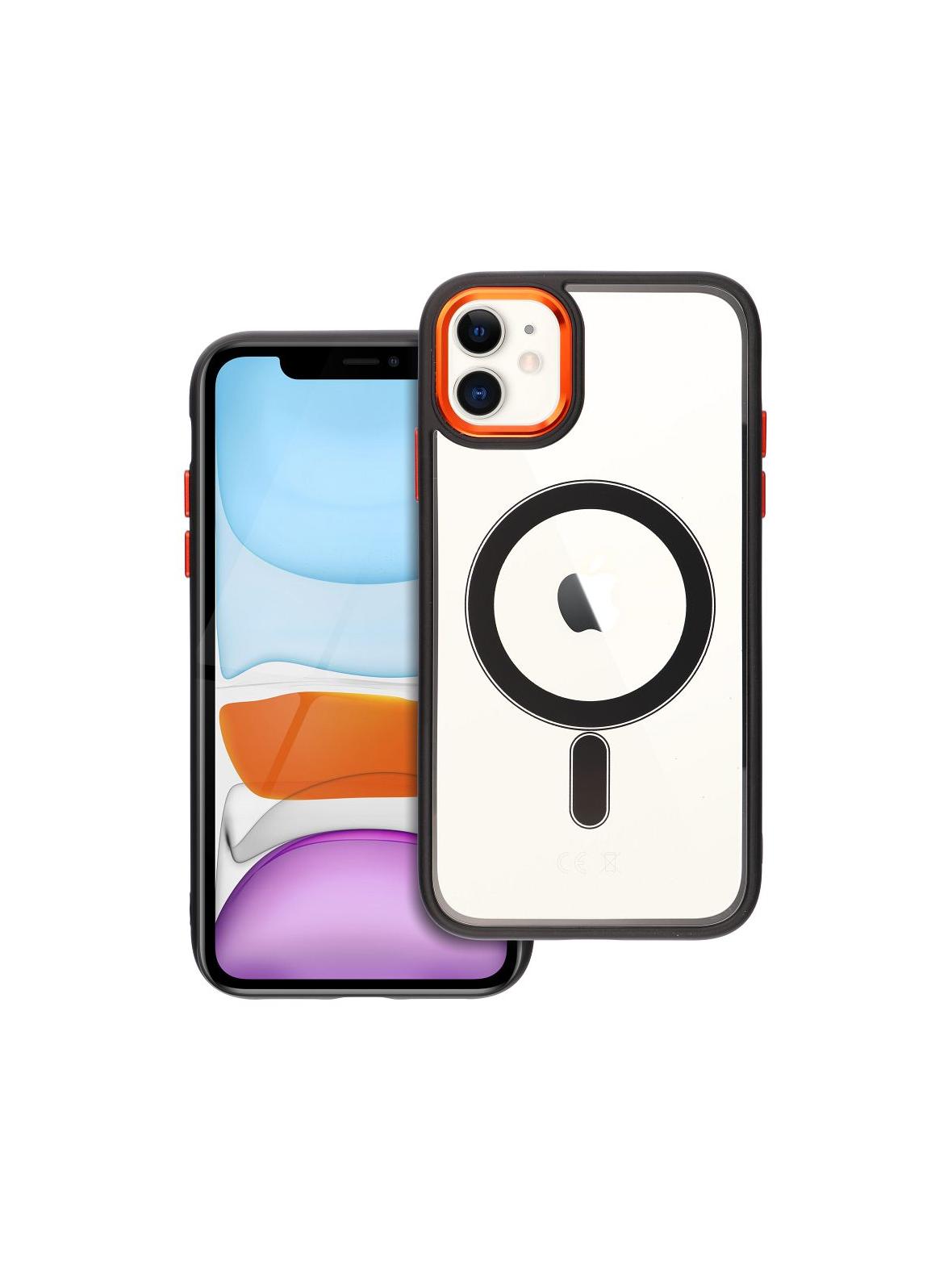 Futerał COLOR EDGE MAG COVER kompatybilny z MagSafe do IPHONE 11 czarno złoty