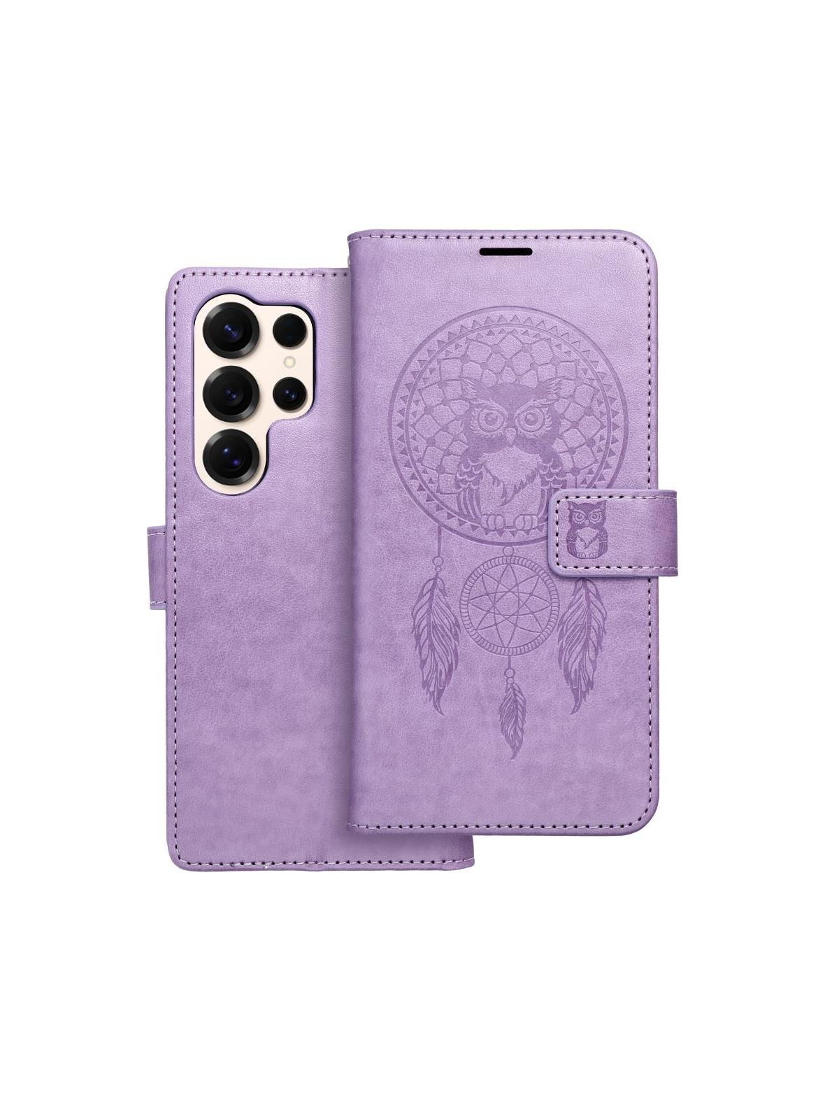 Kabura MEZZO Book do SAMSUNG S25 Ultra łapacz snów fioletowy
