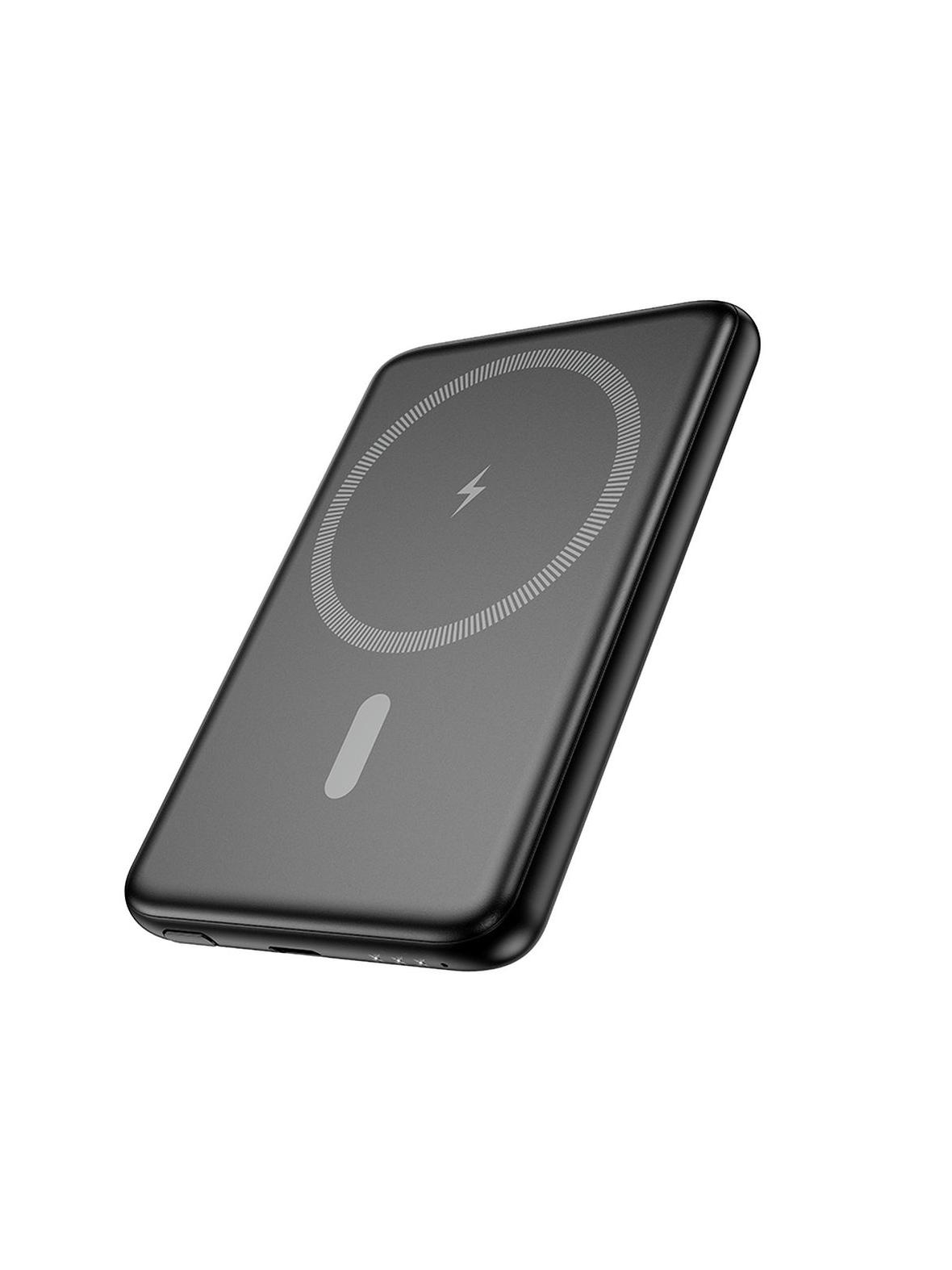 Powerbank zgodny z MagSafe Hoco 5000 mAh QC PD 2A 20W ultra-cienki J140A czarny