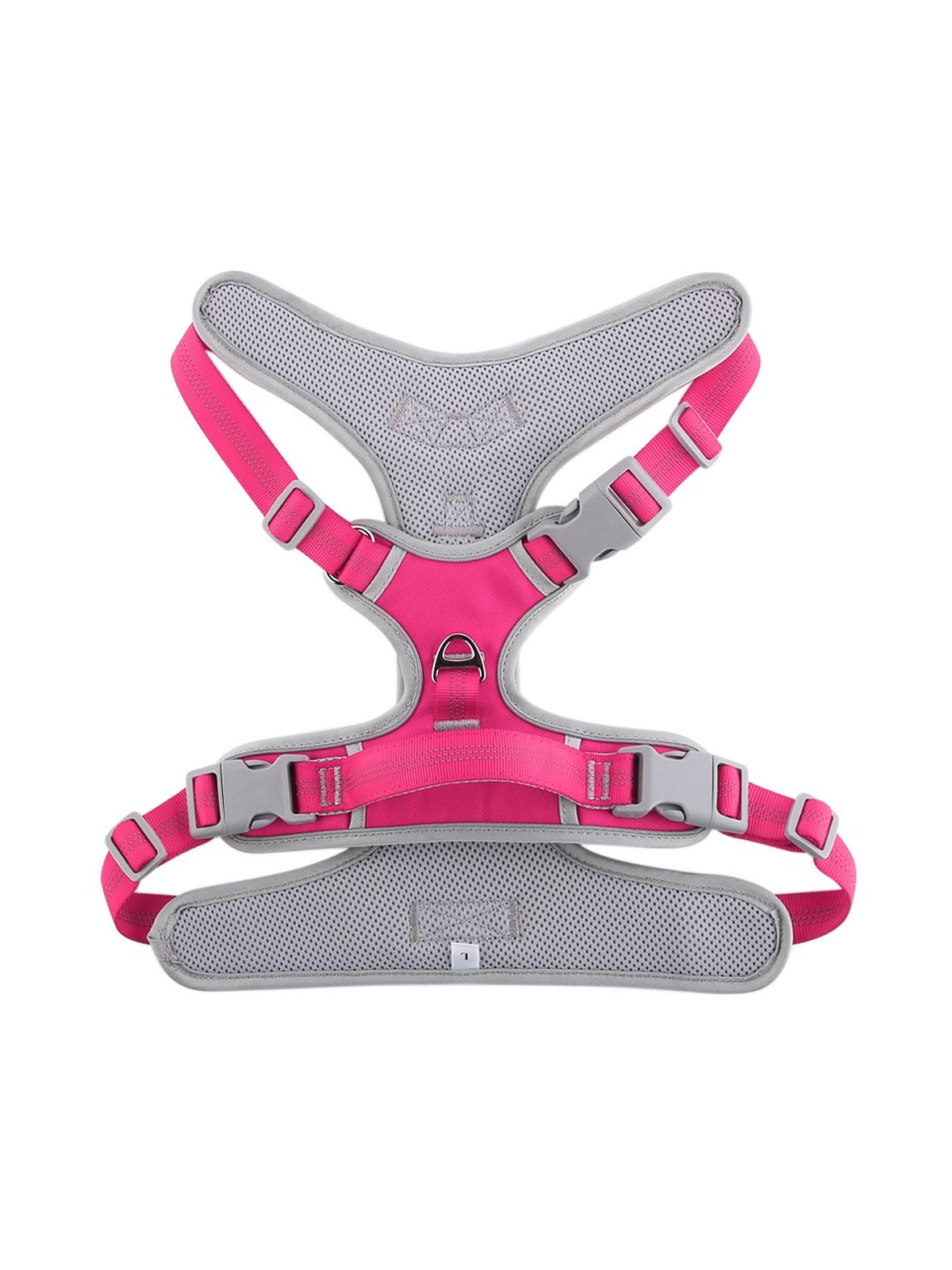 Szelki dla psa OXFORD B rozmiar XL różowo szare