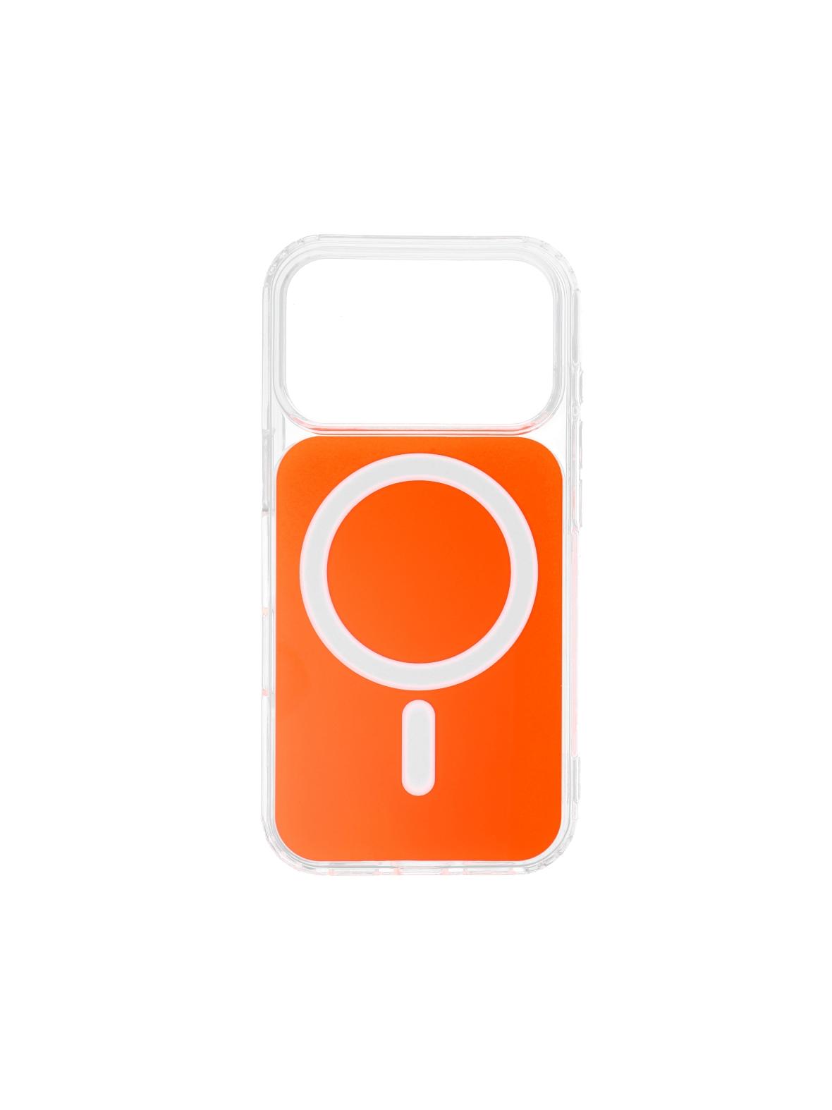 Futerał CLEAR FUSION MAG COVER kompatybilny z MagSafe do IPHONE 16 Pro Max hermes orange