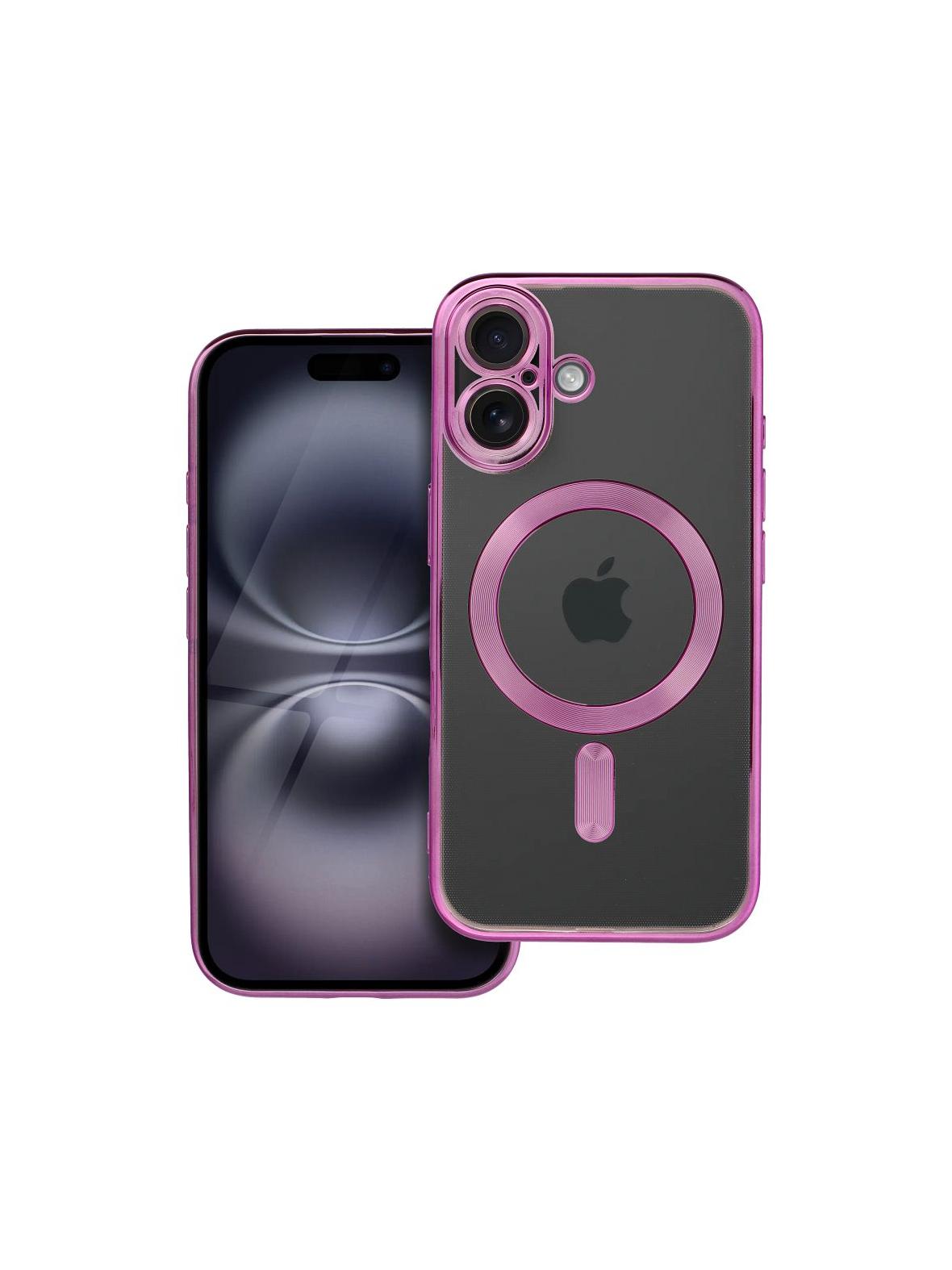 Futerał ELECTRO MAG COVER kompatybilny z MagSafe do IPHONE 16 różowy