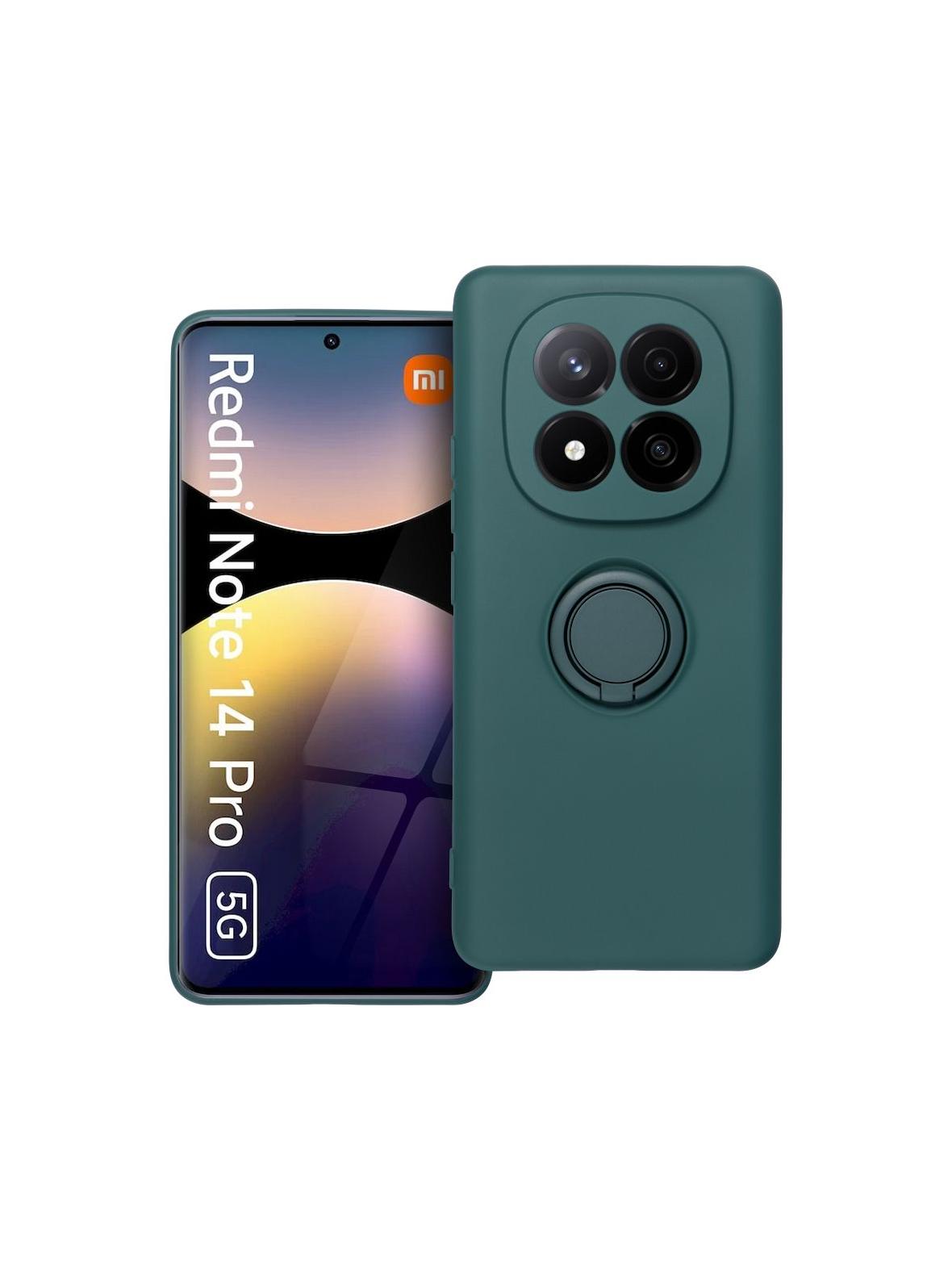 Futerał SILICONE RING do XIAOMI Redmi Note 14 Pro 5G  zielony