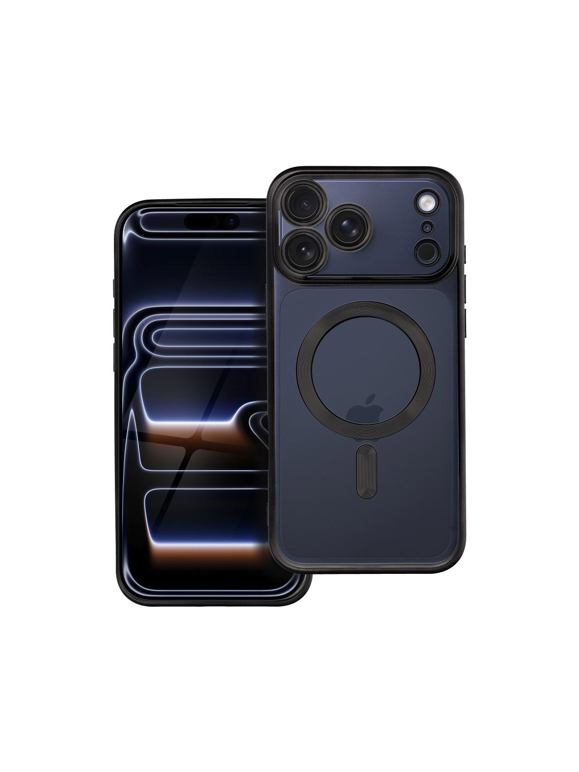 Futerał ELECTRO MAG COVER kompatybilny z MagSafe do IPHONE 17 Pro Max (full ring) czarny