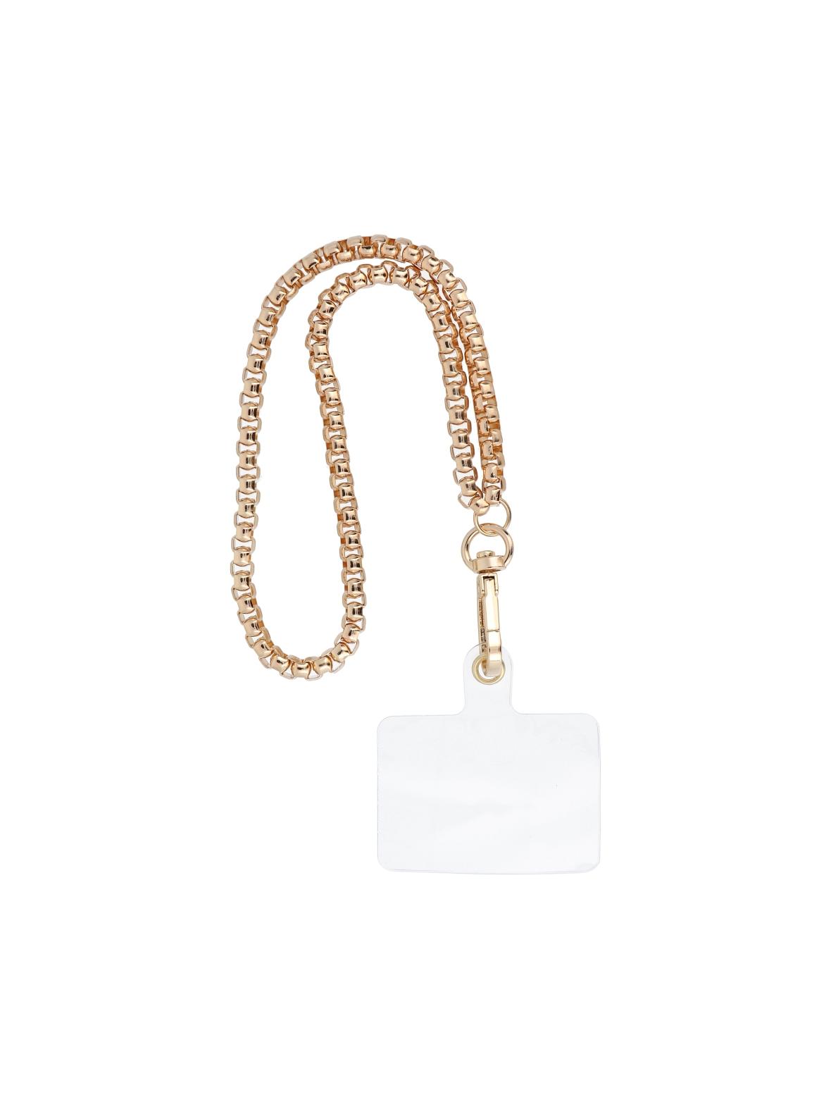 Smycz do telefonu, Zawieszka do telefonu - CHAIN #42 / długość sznura 40cm (20cm w pętli) / na nadgarstek - złoty